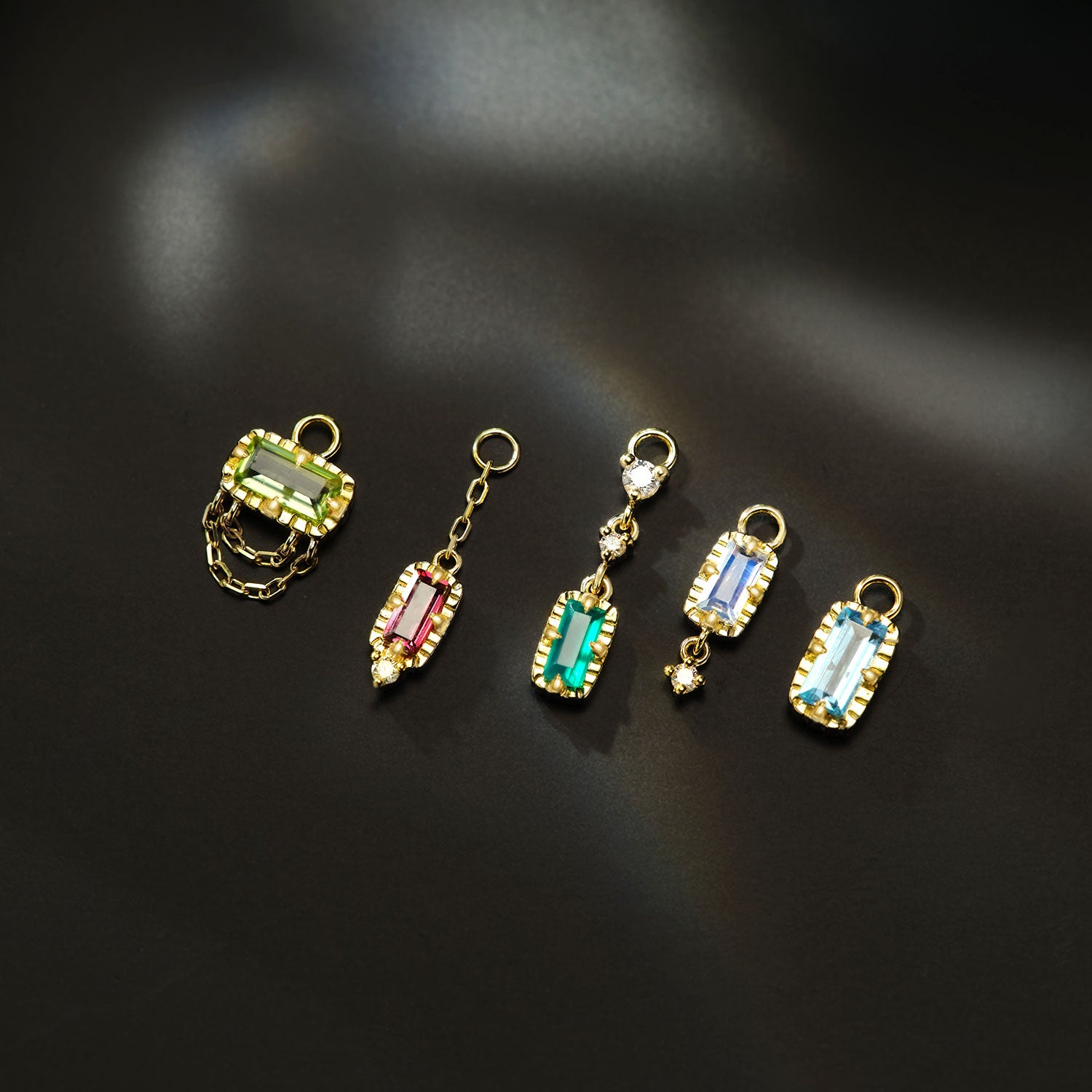 Hazel Fluted Edge - Colored Gemstone