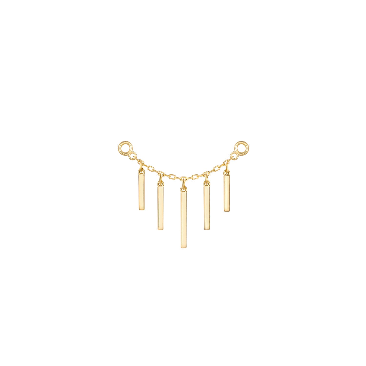 Chain with Dripping Gold Bars