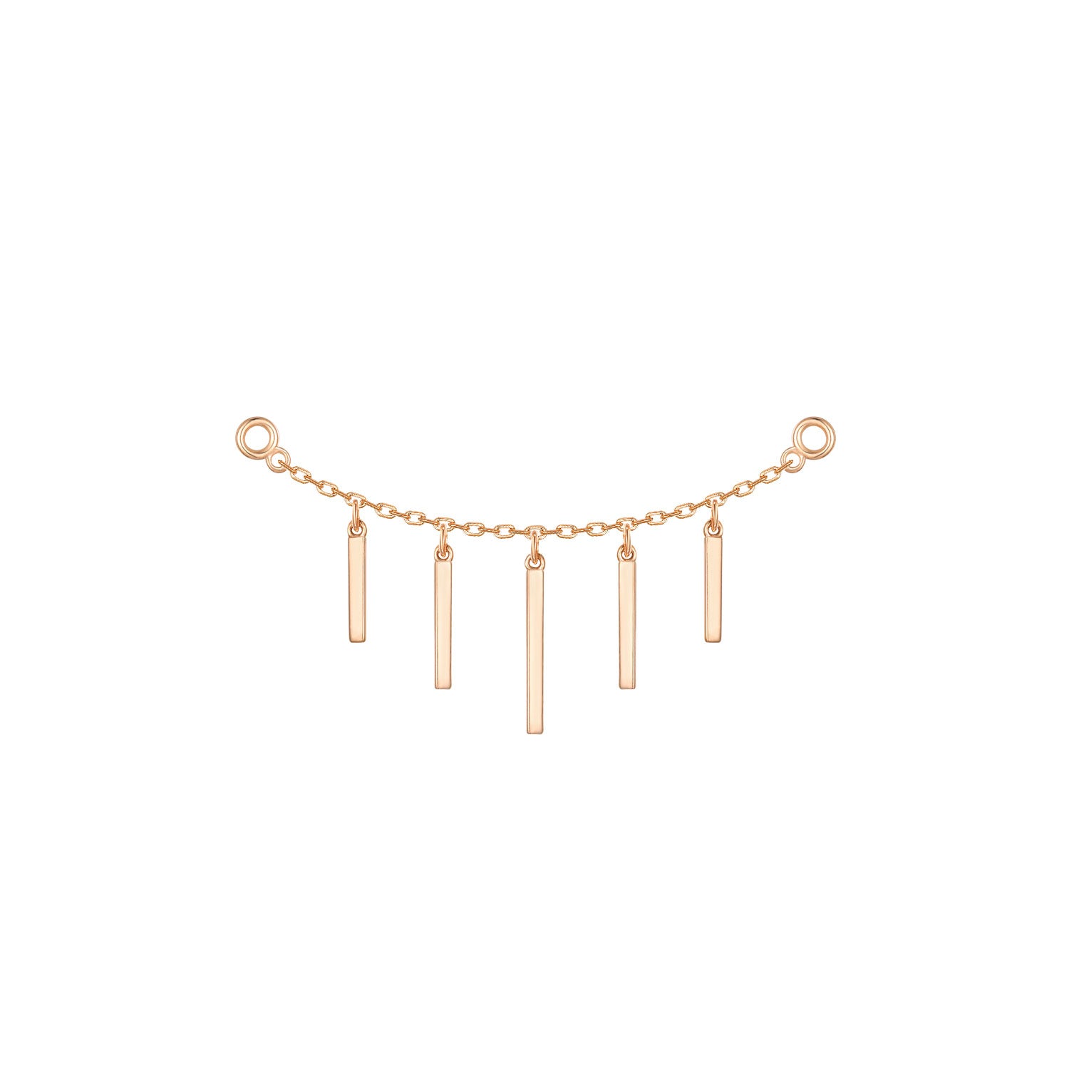 Chain with Dripping Gold Bars
