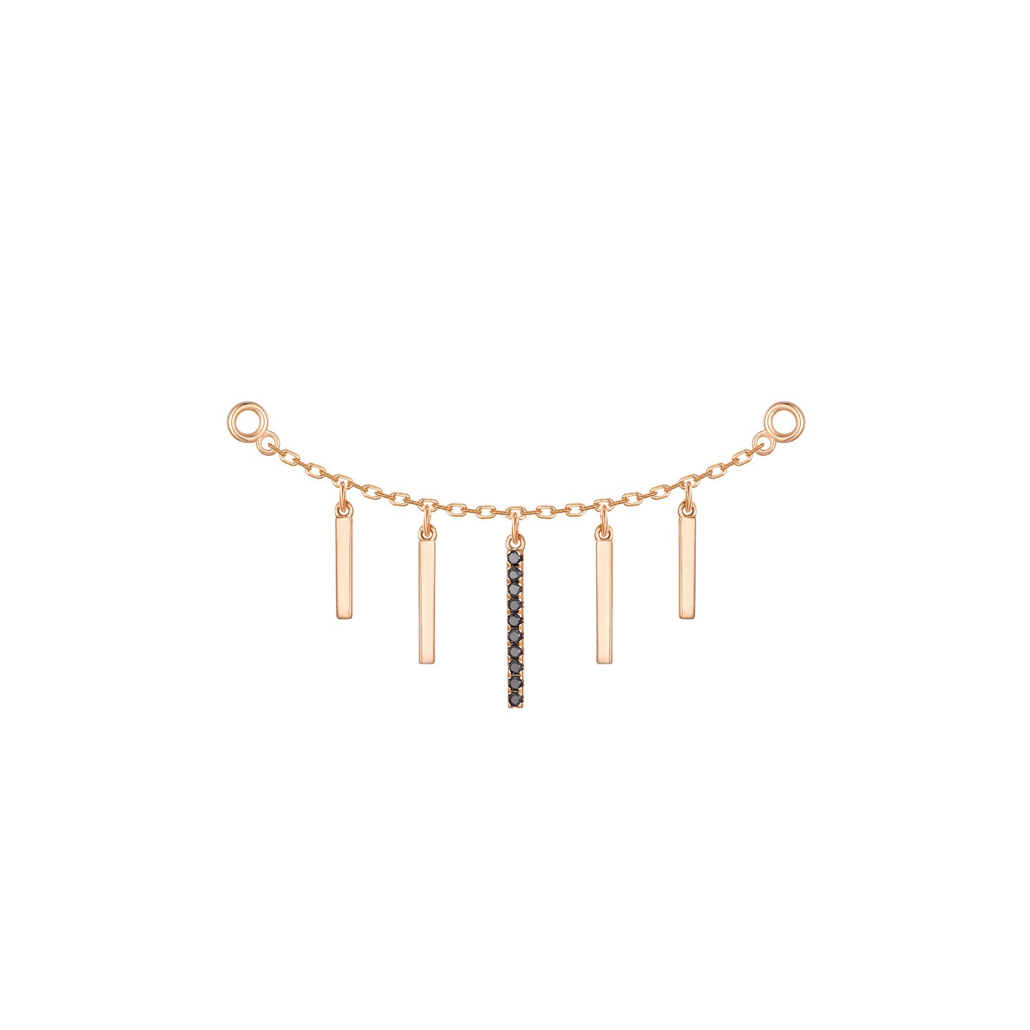 Chain with Dripping Gold Bars