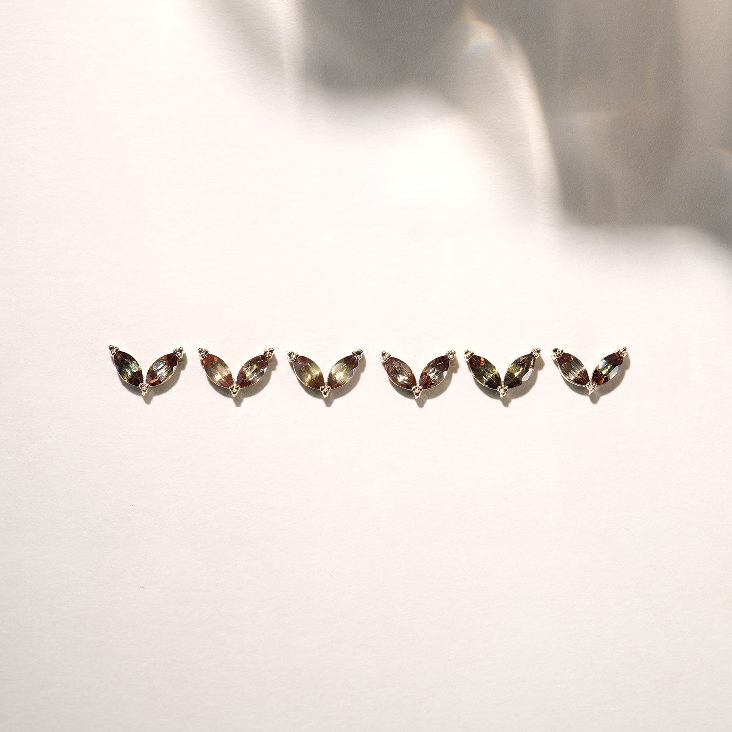 Marquise Andalusite Double Fan