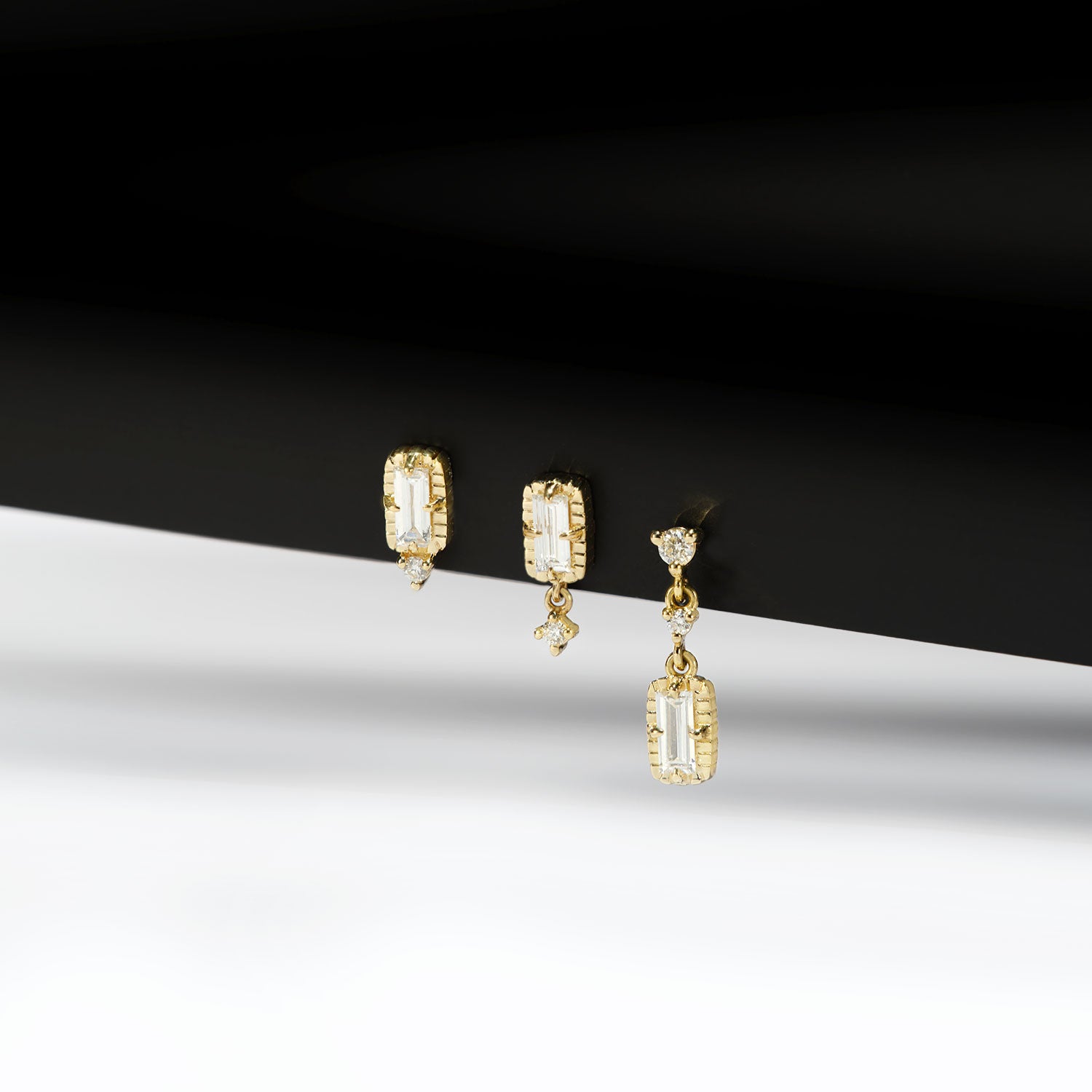 Cascade 2 with Fluted Edge Baguette - Diamond