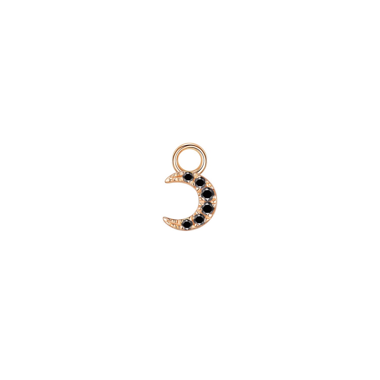 Ayla Crescent Moon Charm - Diamond