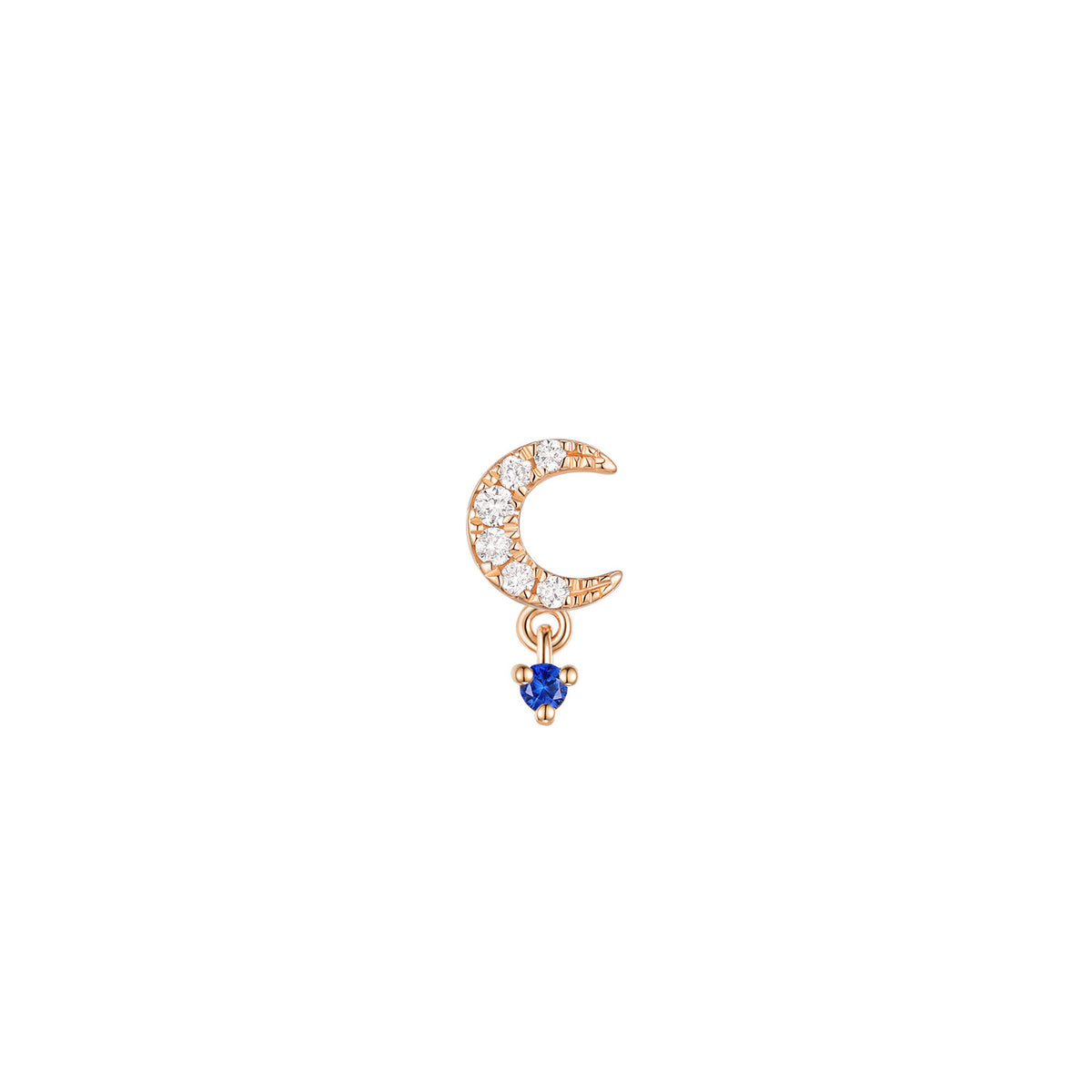 Ayla - Diamond with Gemstone Dangle
