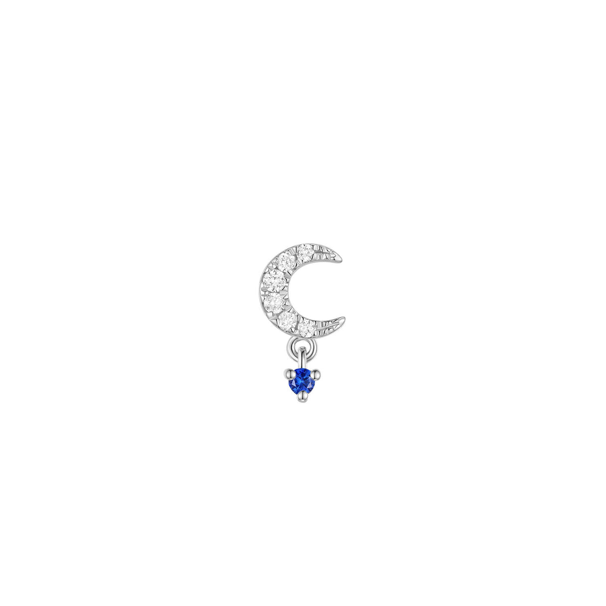 Ayla - Diamond with Gemstone Dangle