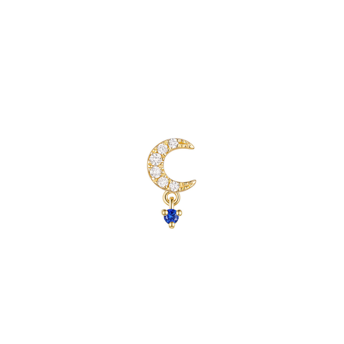 Ayla - Diamond with Gemstone Dangle