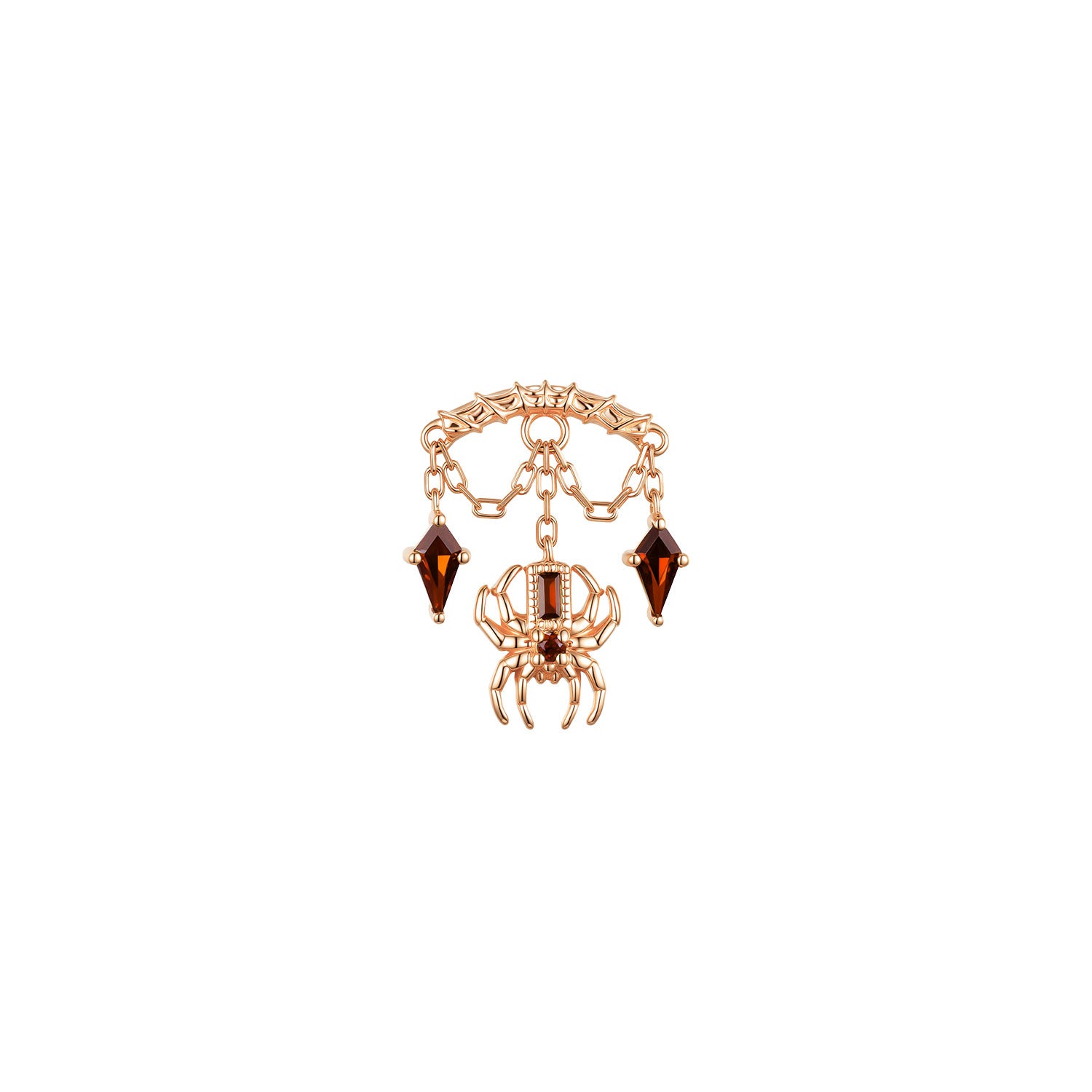 Bar End - Spider with Kite Gemstones