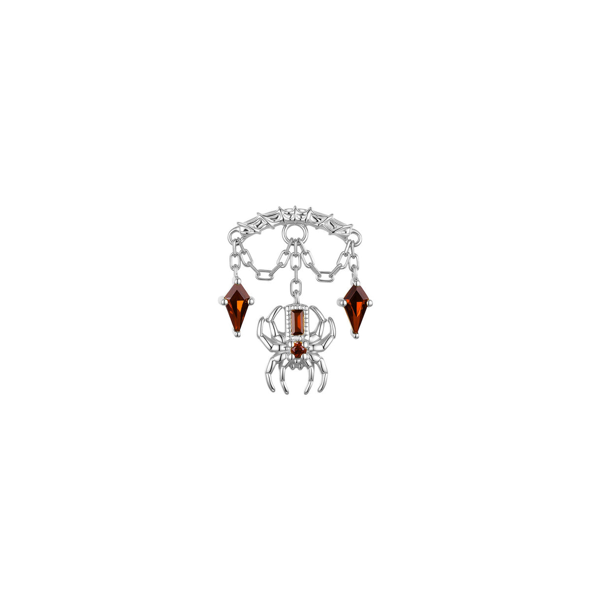 Bar End - Spider with Kite Gemstones