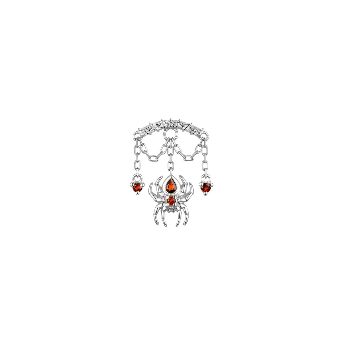 Bar End - Spider with Round Gemstones