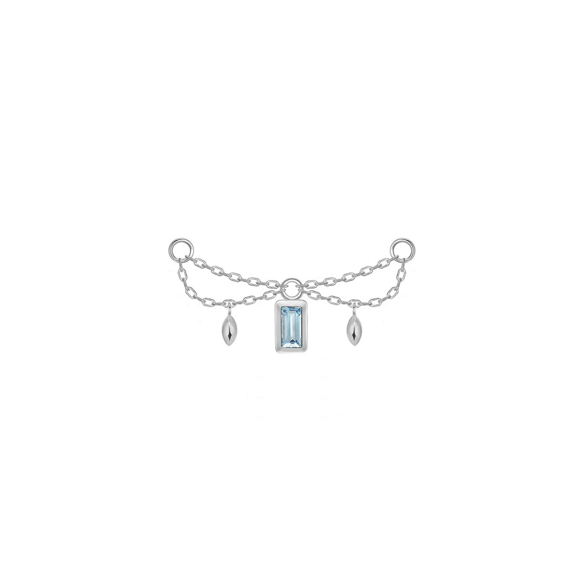 Belle Chain - Princess and Baguette Cut Gemstone