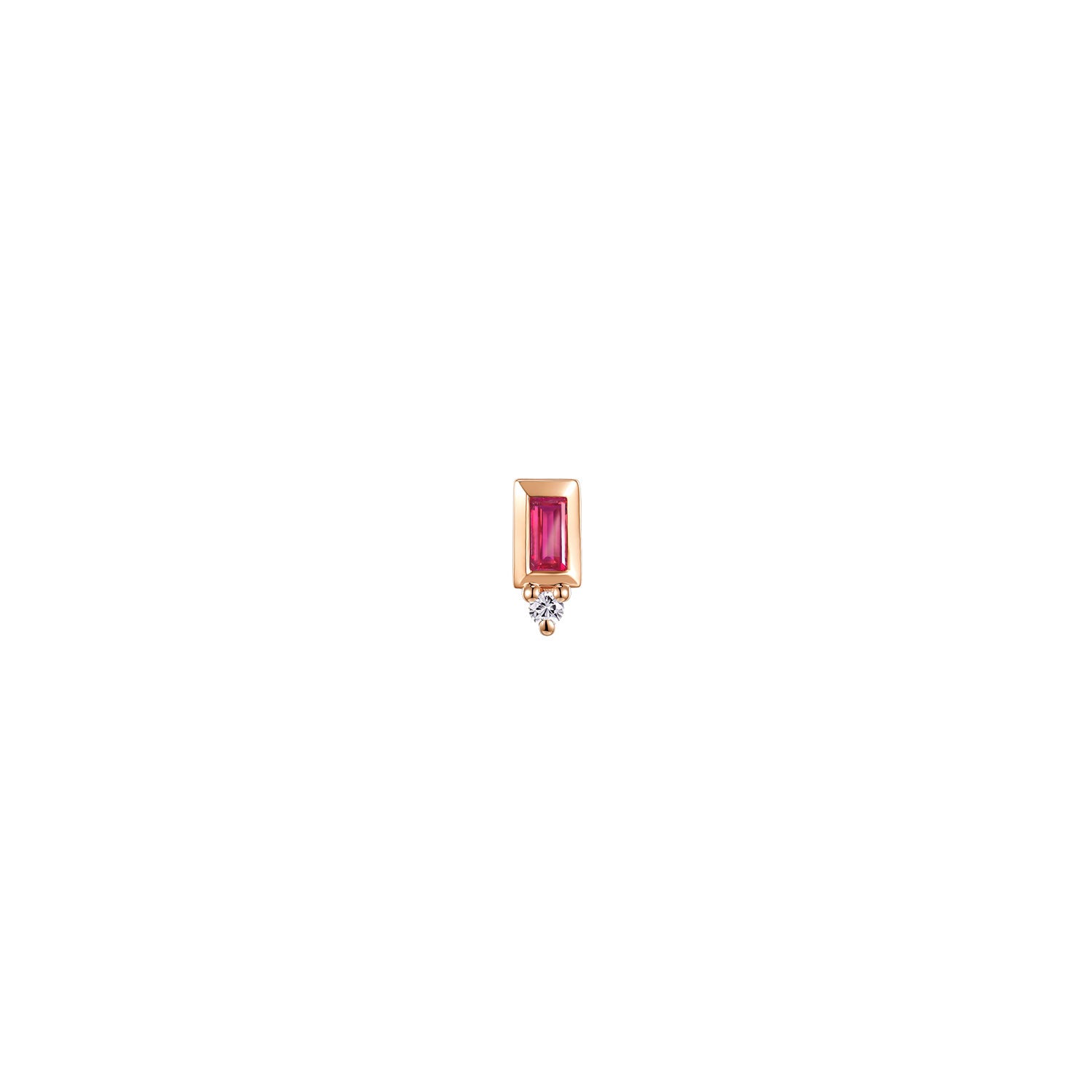 Pippa Diamond - Bezel Baguette Gemstone