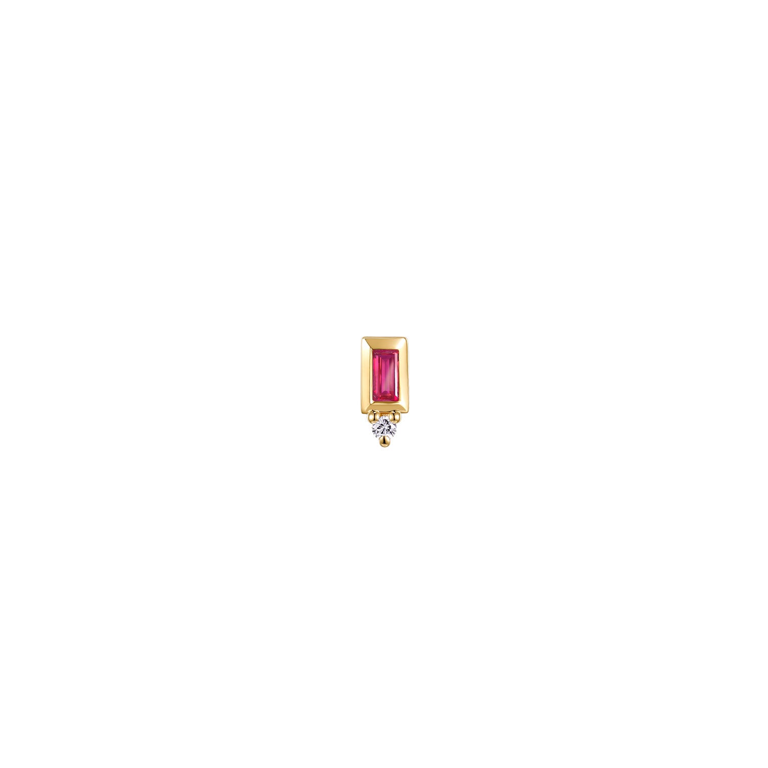 Pippa Diamond - Bezel Baguette Gemstone