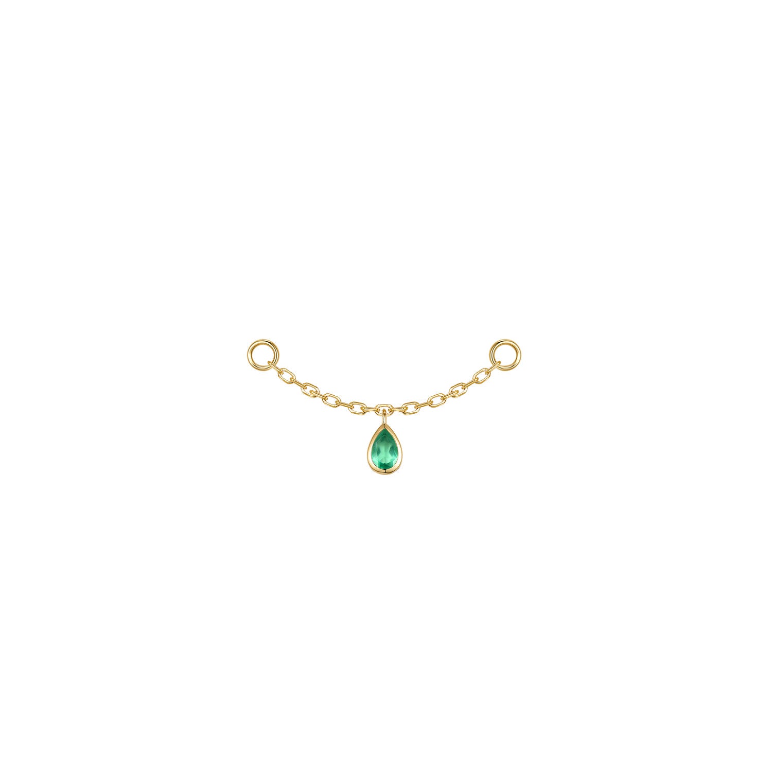 Pear Bezel Gemstone Chain