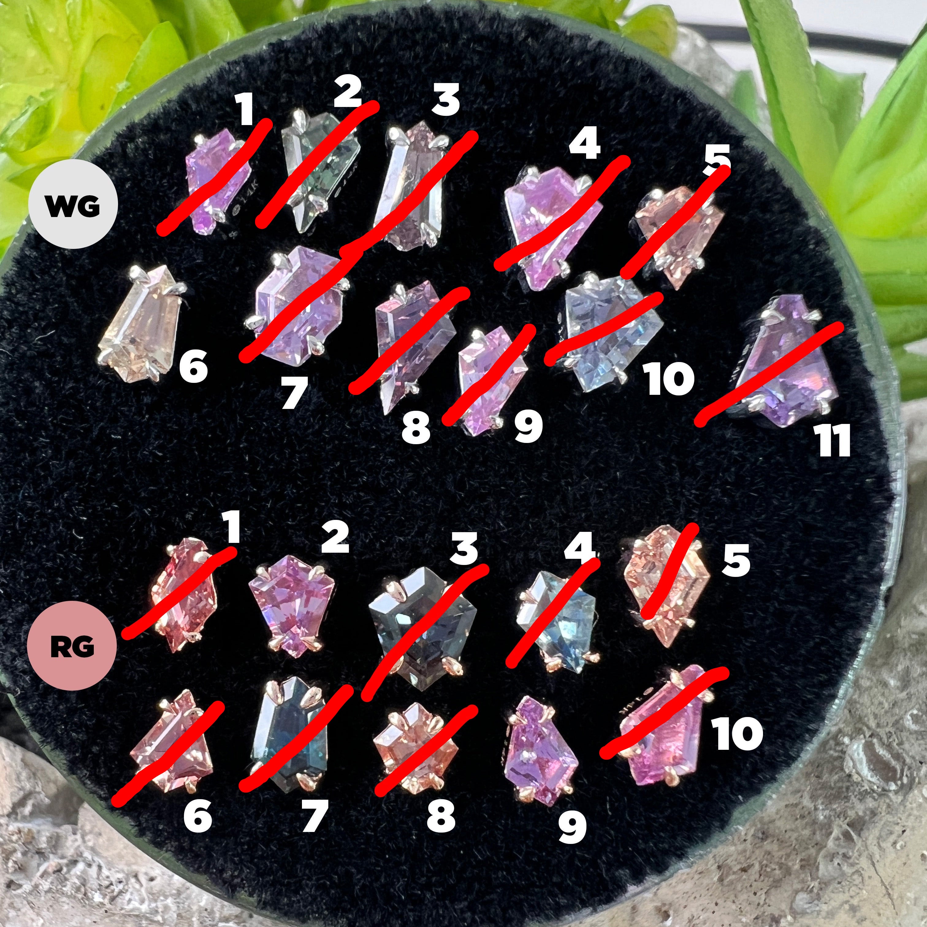 Claw Set Solitaire Faceted Sapphire Freeform One-Of-A-Kind