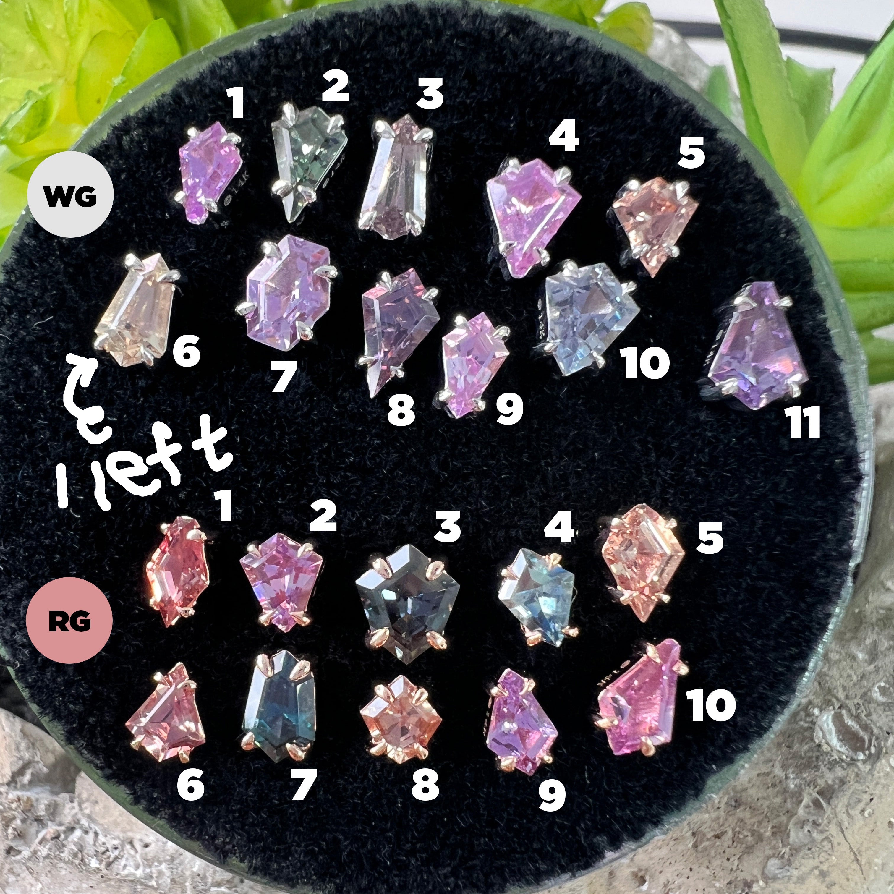 Claw Set Solitaire Faceted Sapphire Freeform One-Of-A-Kind