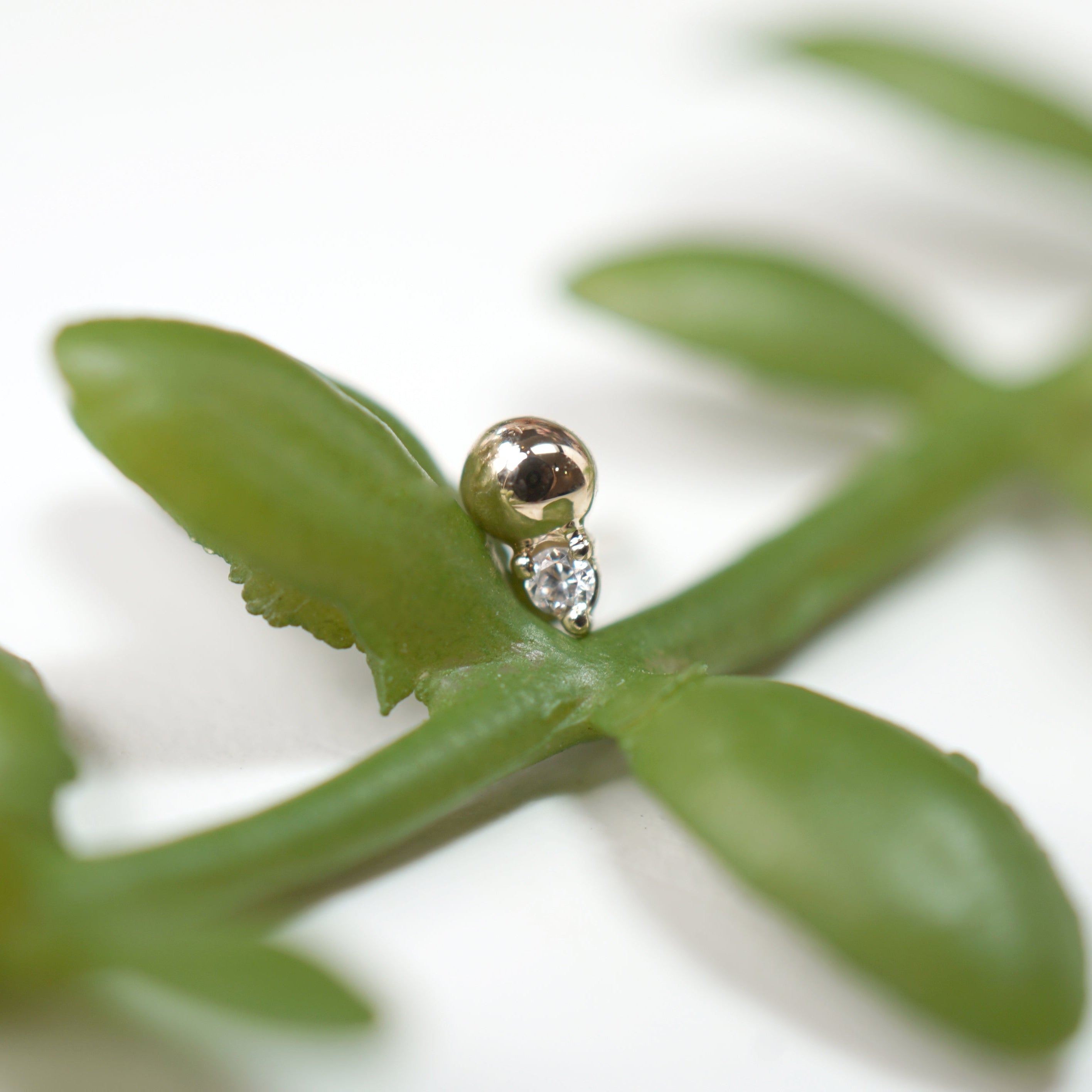 Pippa Diamond - Gold Bead