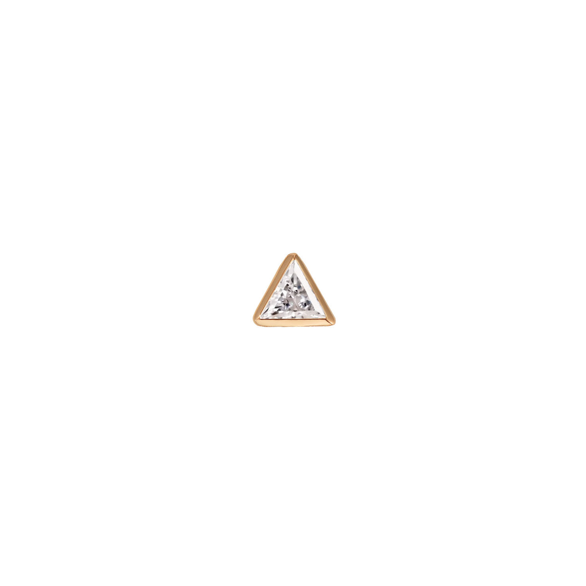 Diamond Trillion Solitaire - Bezel