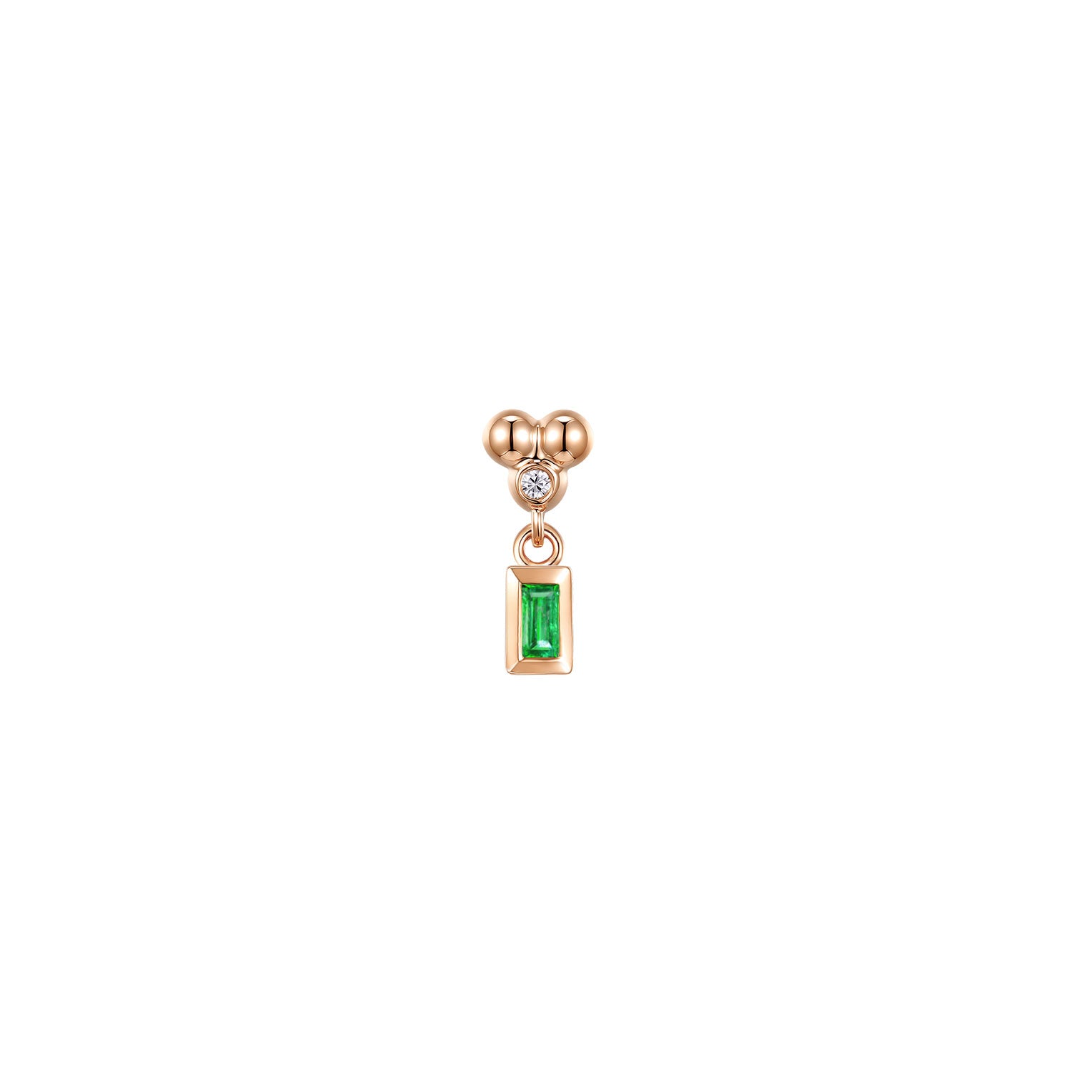 Ezra 3 Prong Bezel Dangle - Colored Gemstone