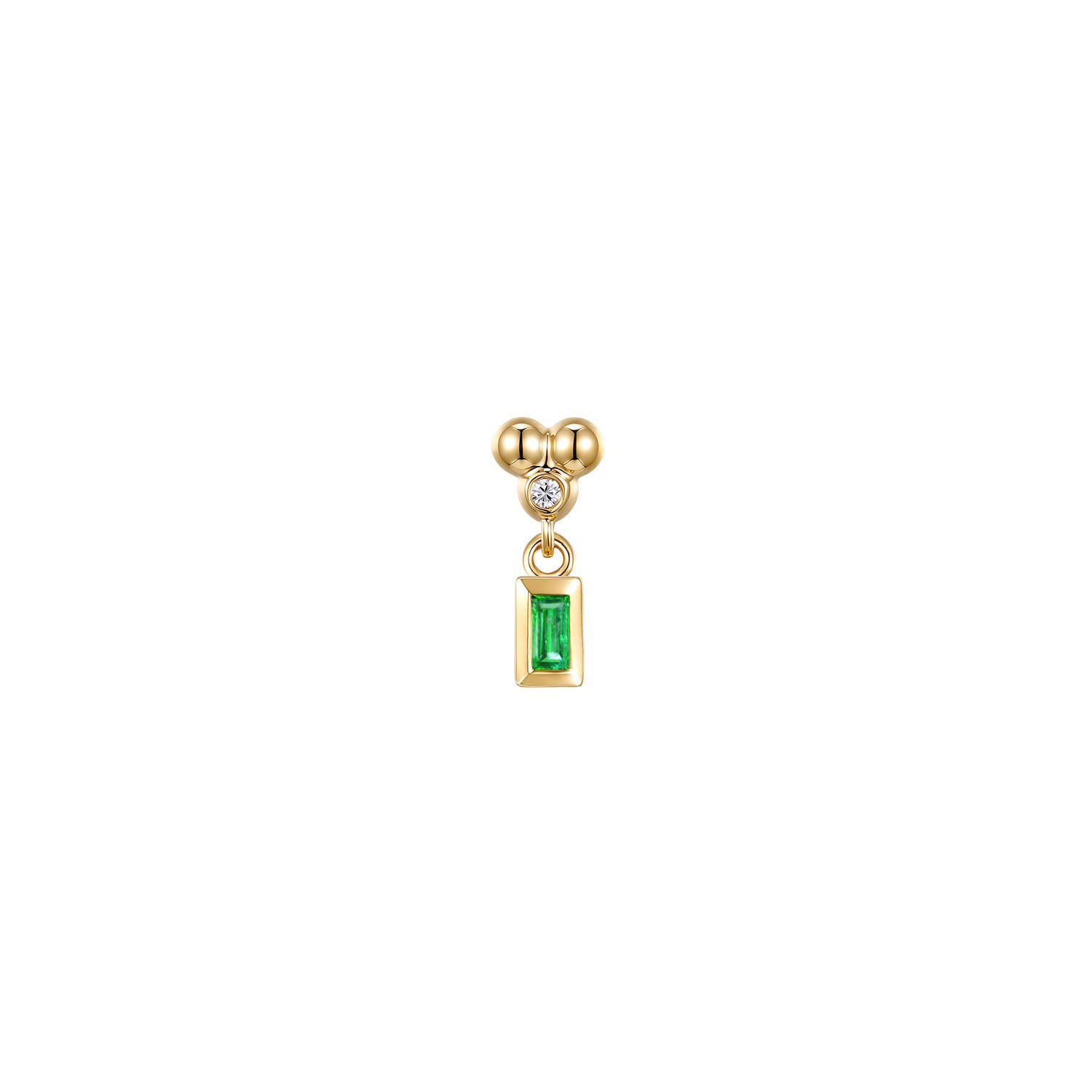 Ezra 3 Prong Bezel Dangle - Colored Gemstone