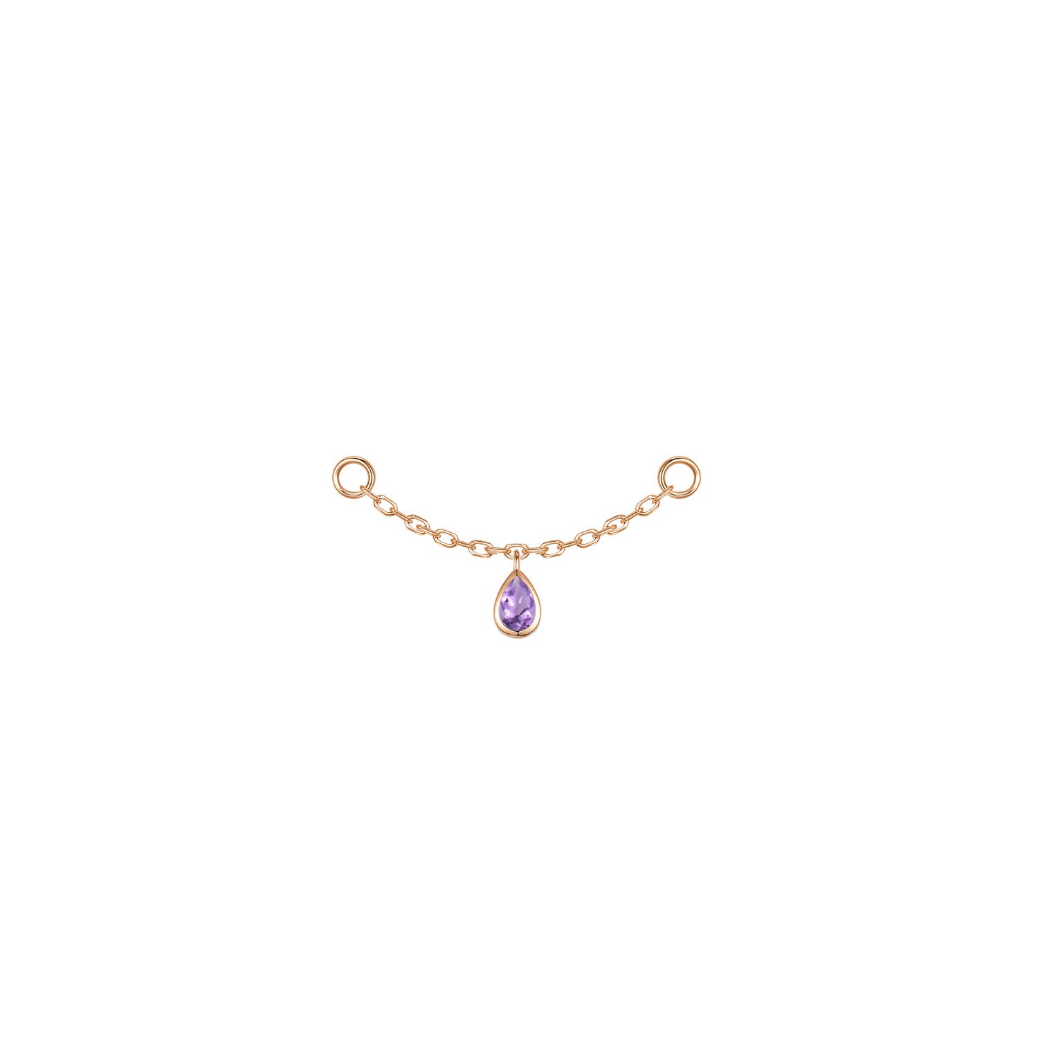 Pear Bezel Gemstone Chain