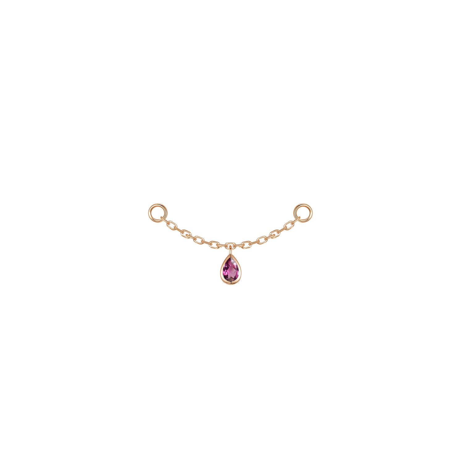 Pear Bezel Gemstone Chain
