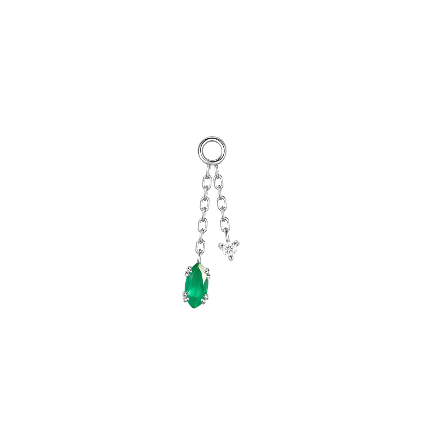 Georgia Diamond Double Dangle Chain Charm