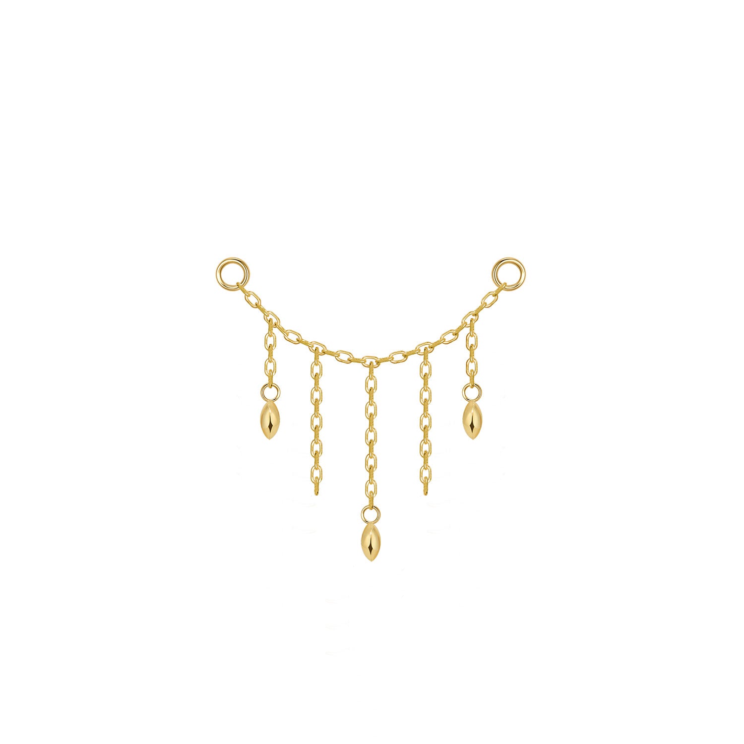 Hera Chain with 3 Marquise Beads