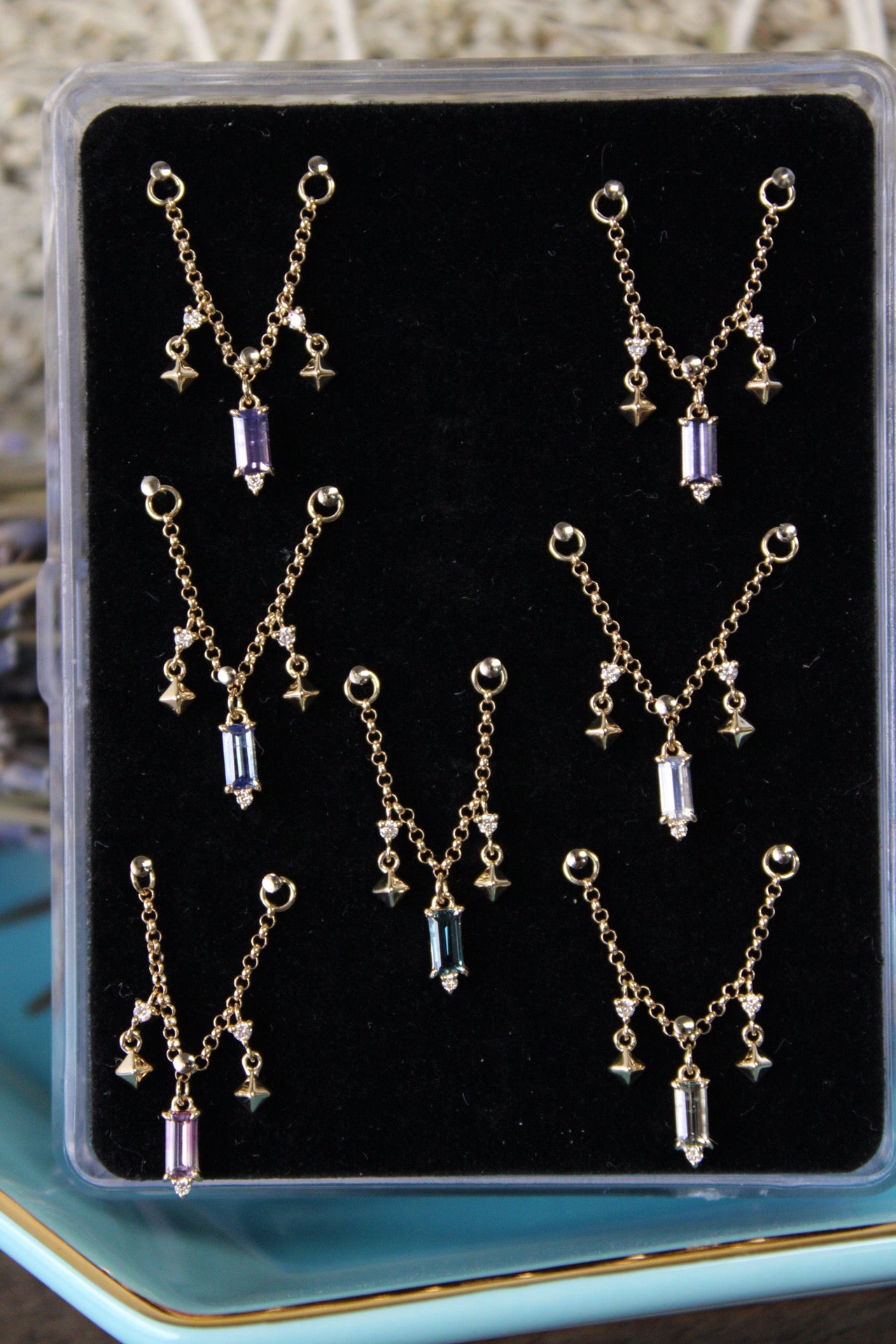 Sapphire, Diamond and Star Chain