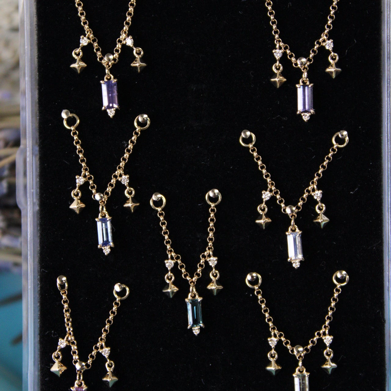 Sapphire, Diamond and Star Chain