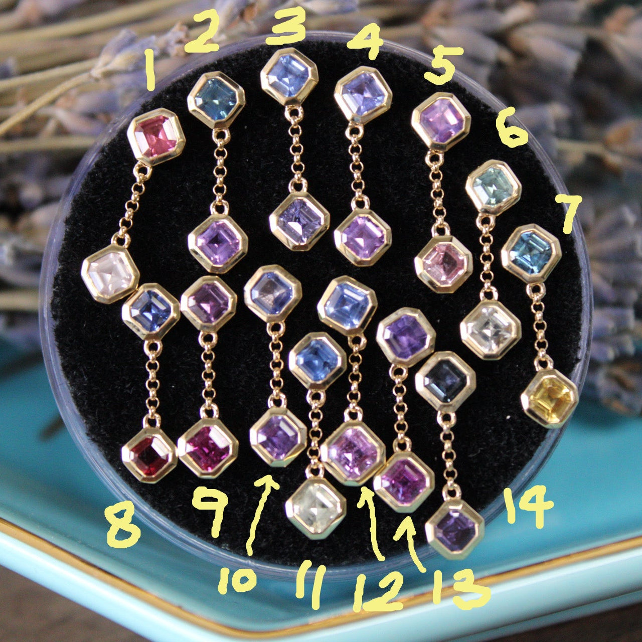 Diana Double Asscher Cut Sapphire