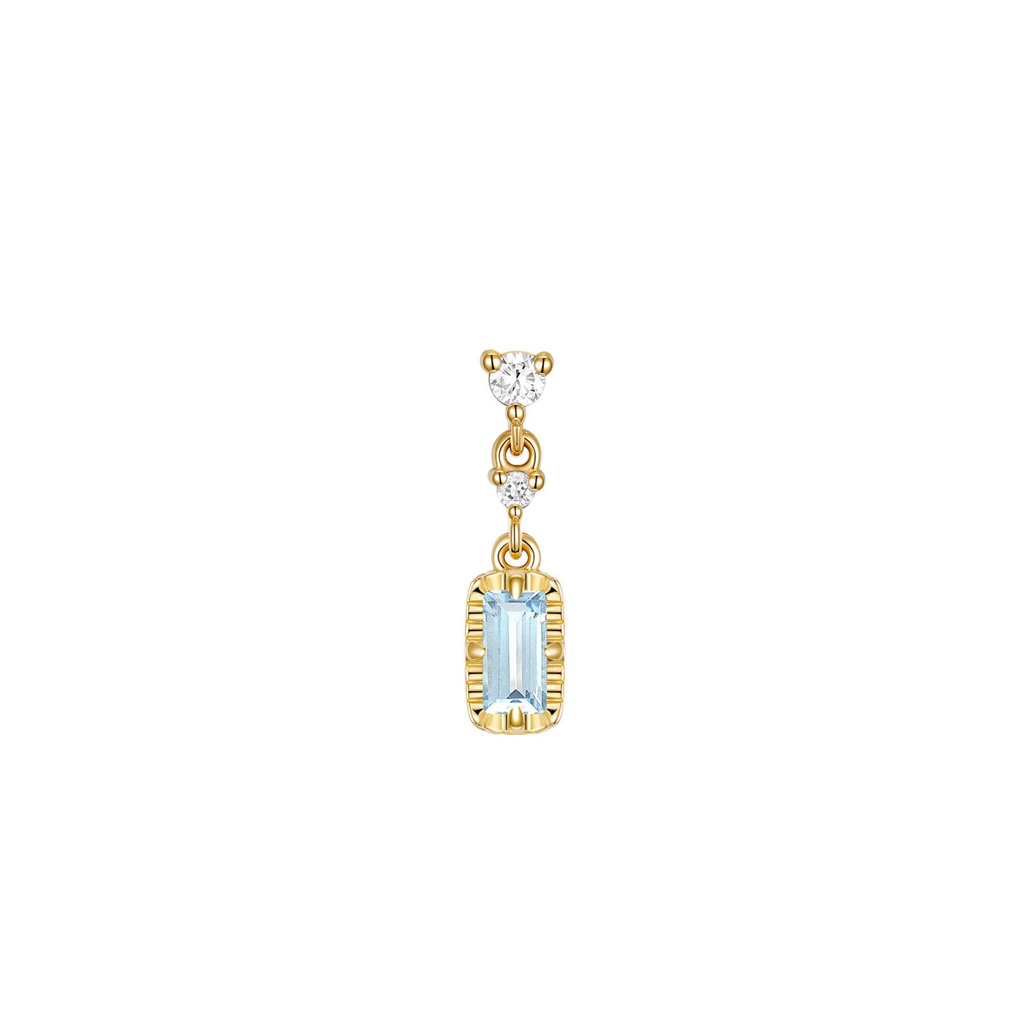 Juvia with Fluted Edge - Colored Gemstone