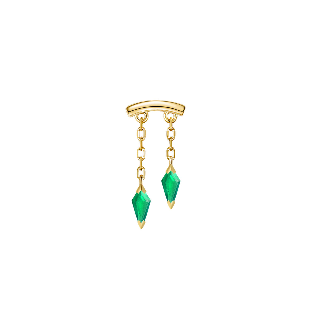 Bar End - Katana Colored Gemstone