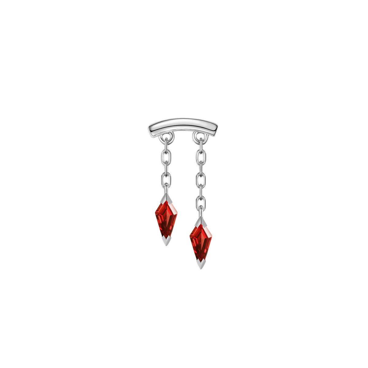 Bar End - Katana Colored Gemstone