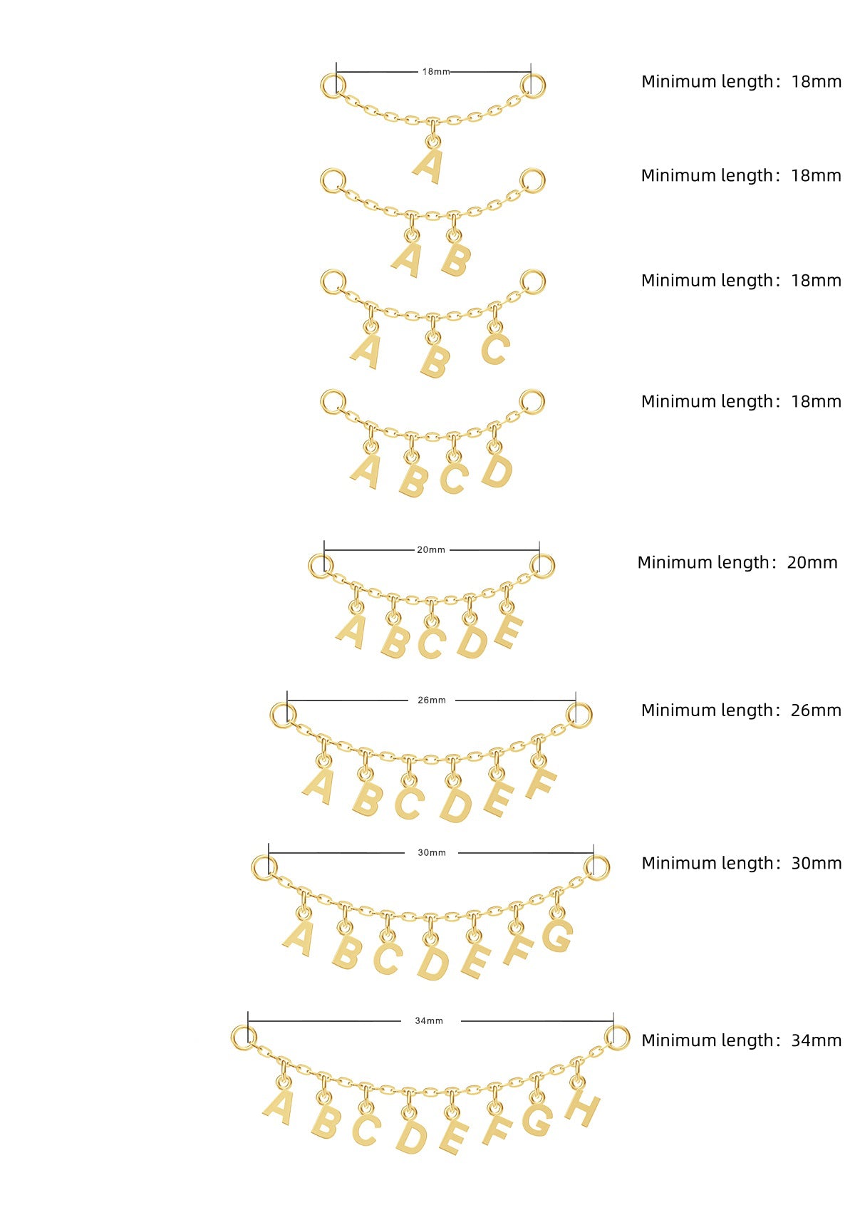 Letter Chain - In Stock