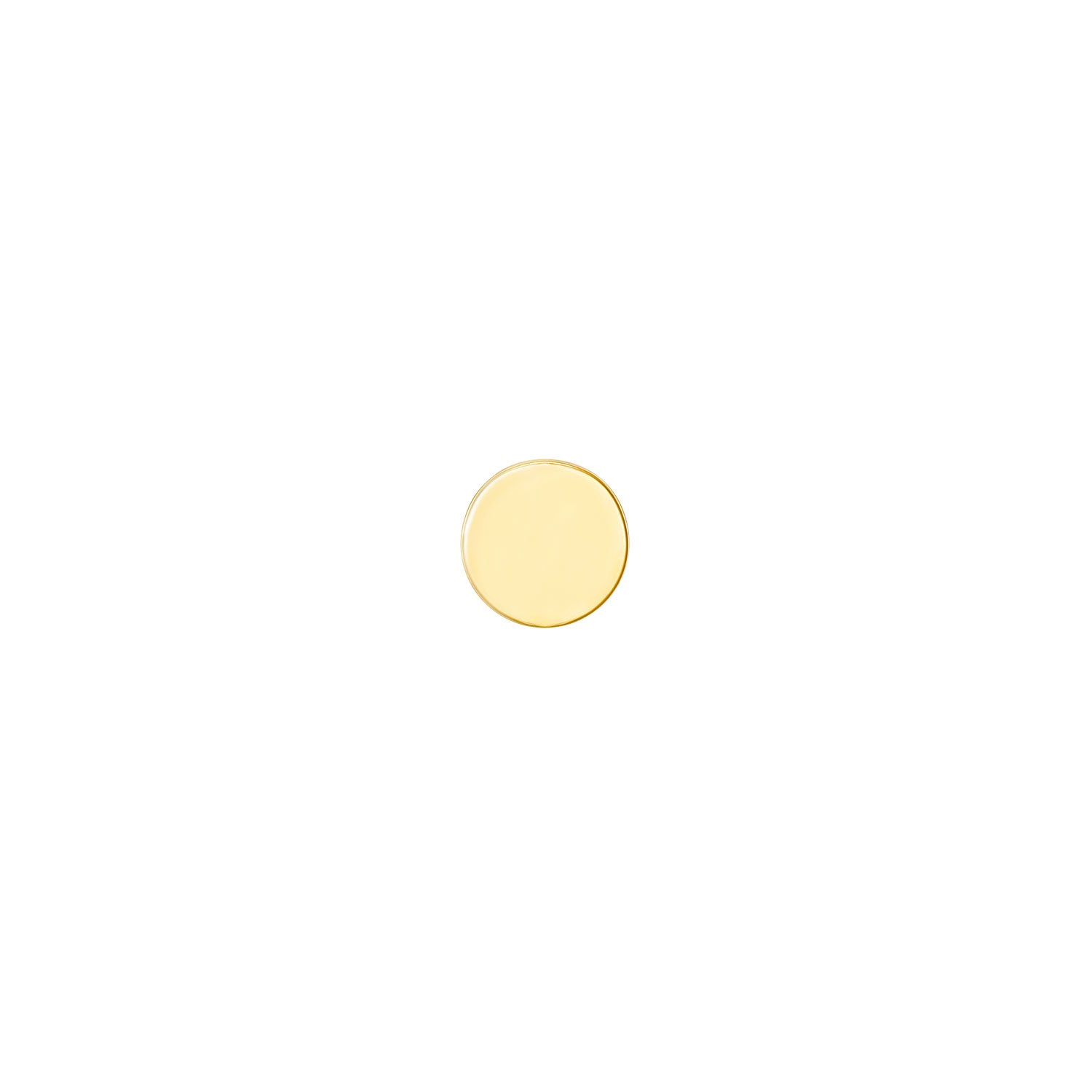 Solid Gold Disc - Flat