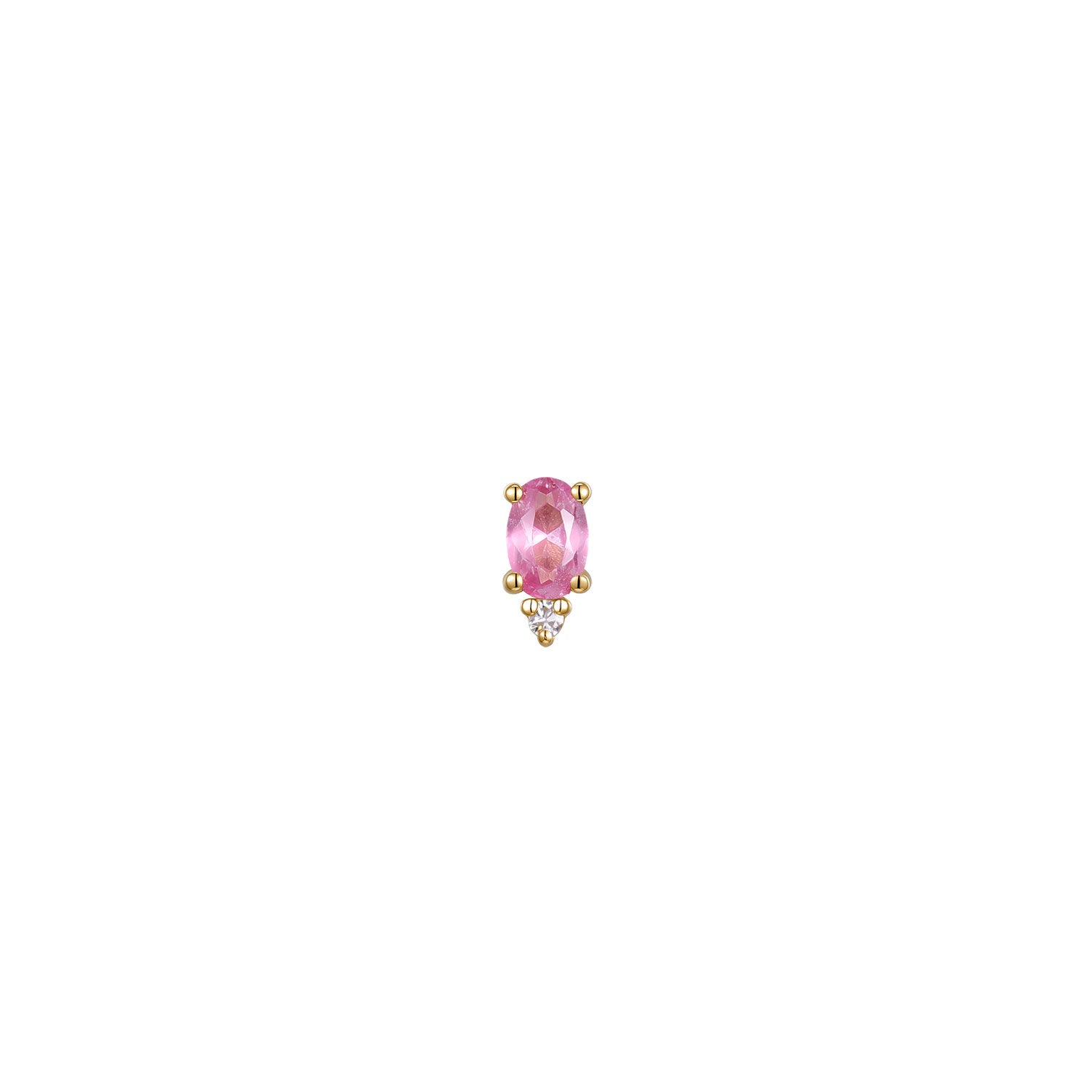 Pippa Diamond - Oval Pink Sapphire