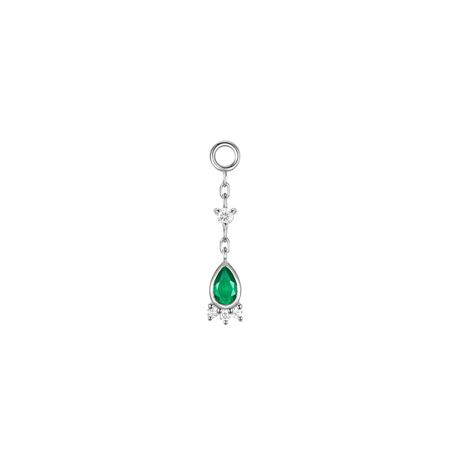 Pear Leia and Diamond Drop Charm