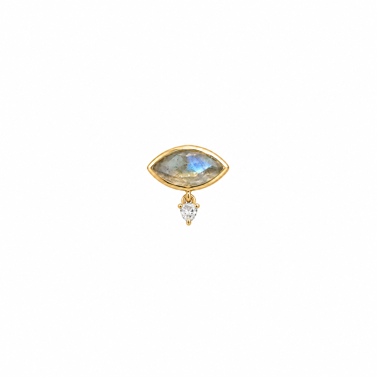 Poppy - Bezel Set Marquise Rose Cut Labradorite