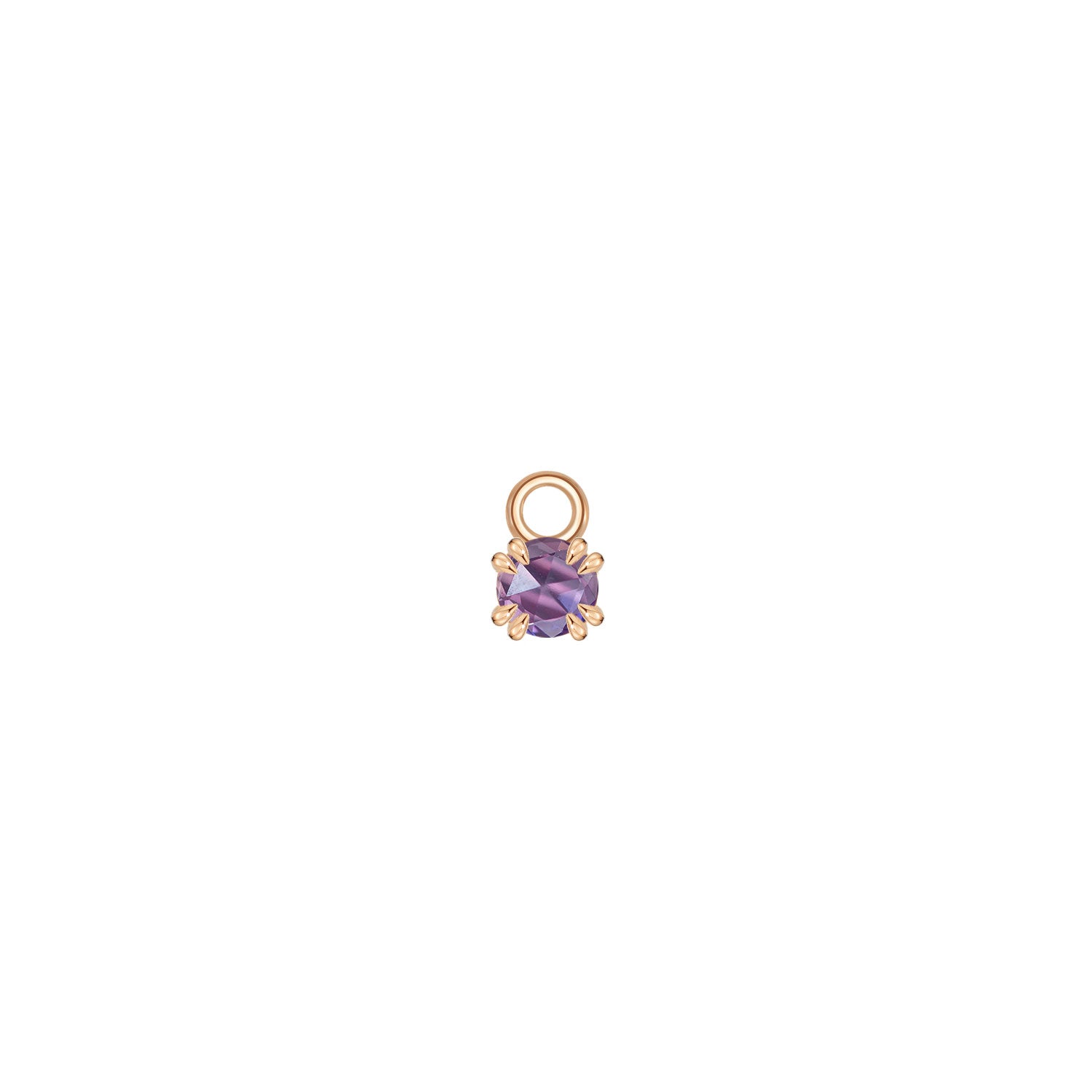 Rose Cut Gemstone Charm