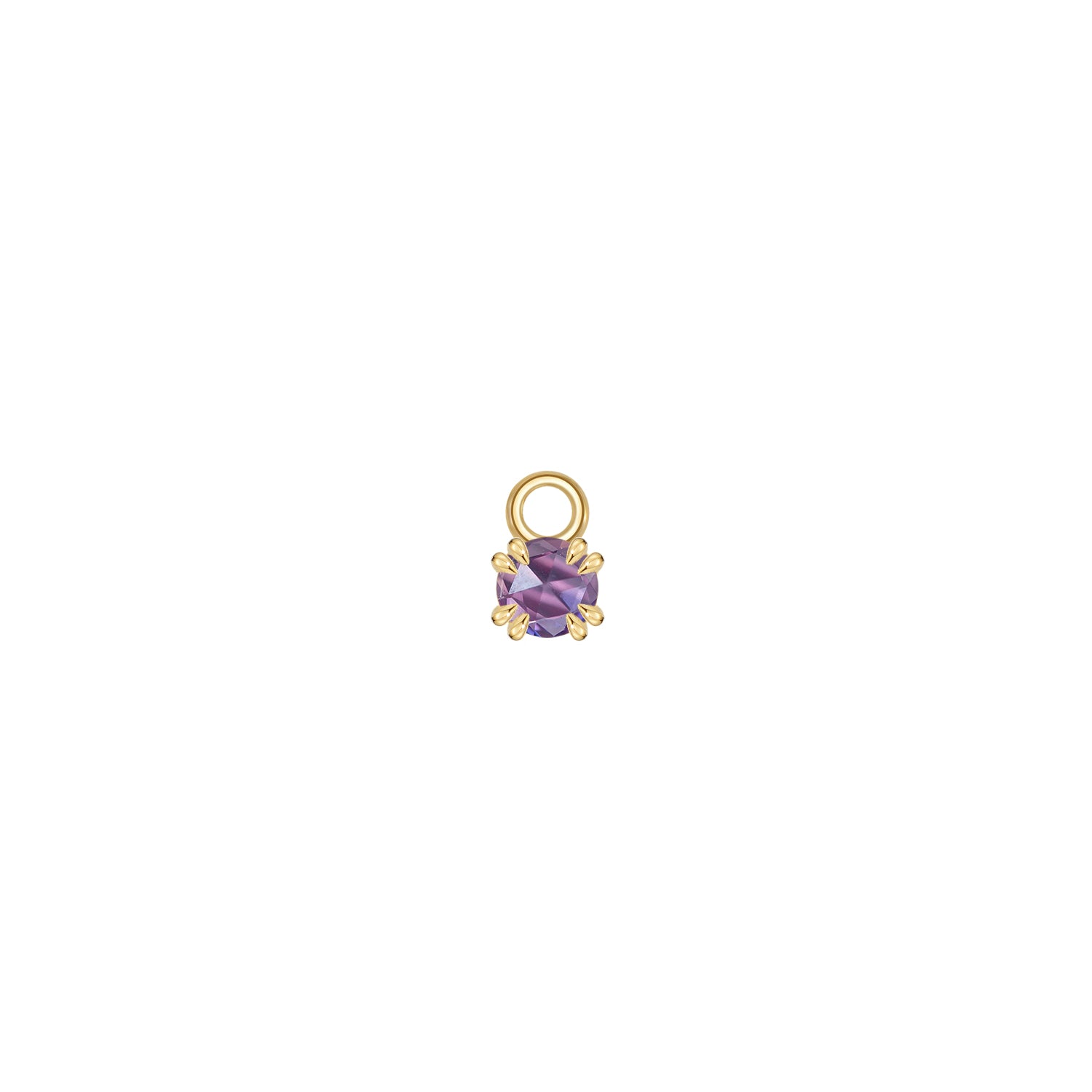 Rose Cut Gemstone Charm