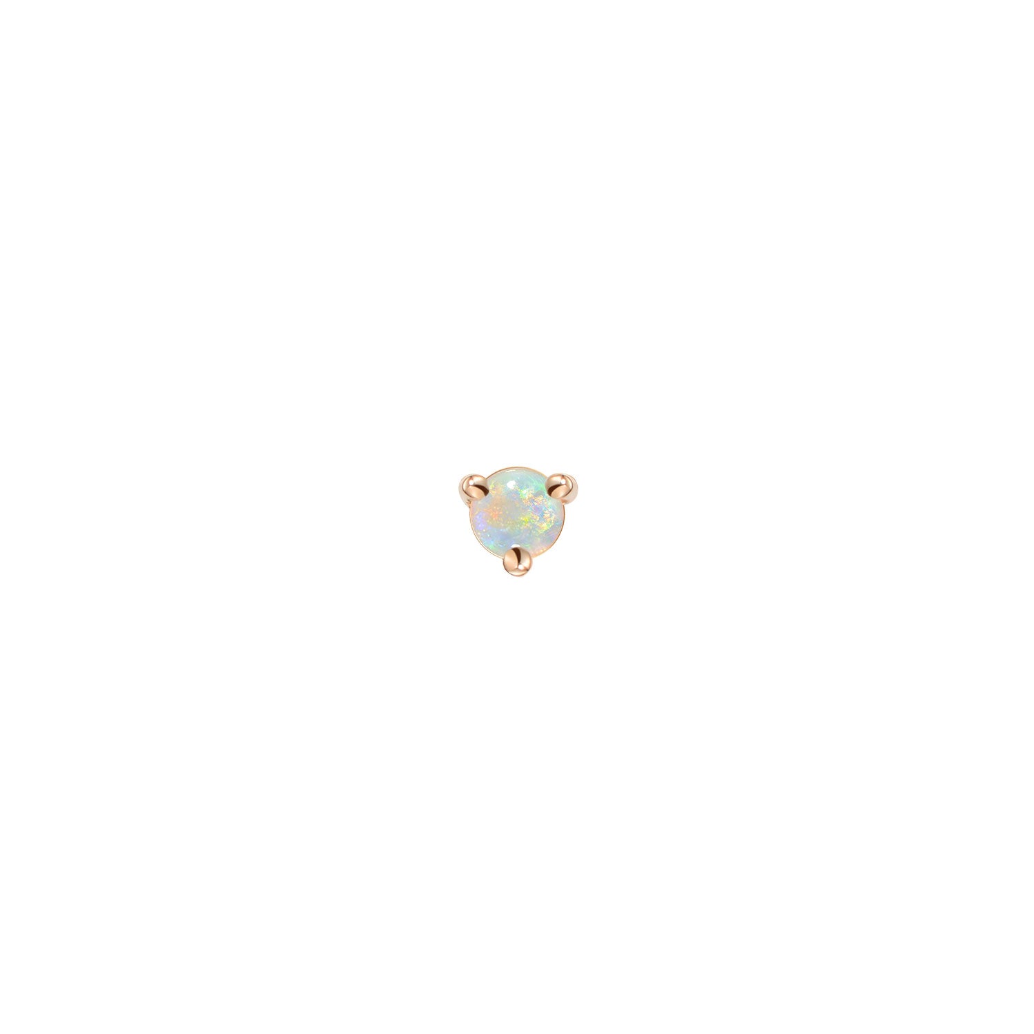 Aura - Cabochon Round Solitaire - Prong