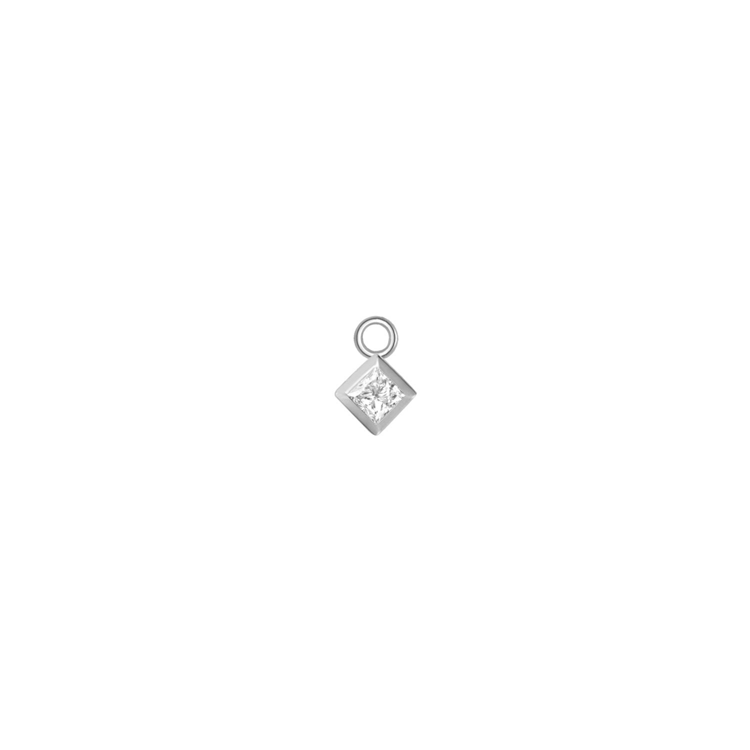 Diamond Princess Solitaire Bezel Charm