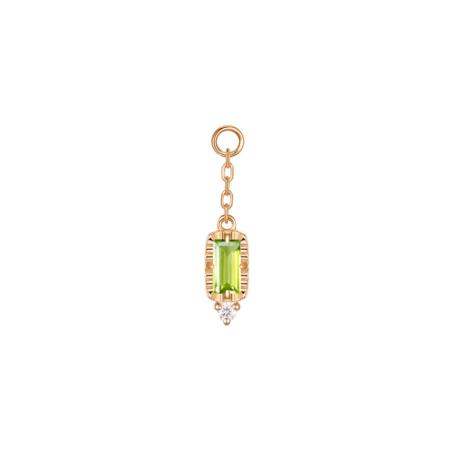 Sylvie on Chain Charm - Faceted Gemstone