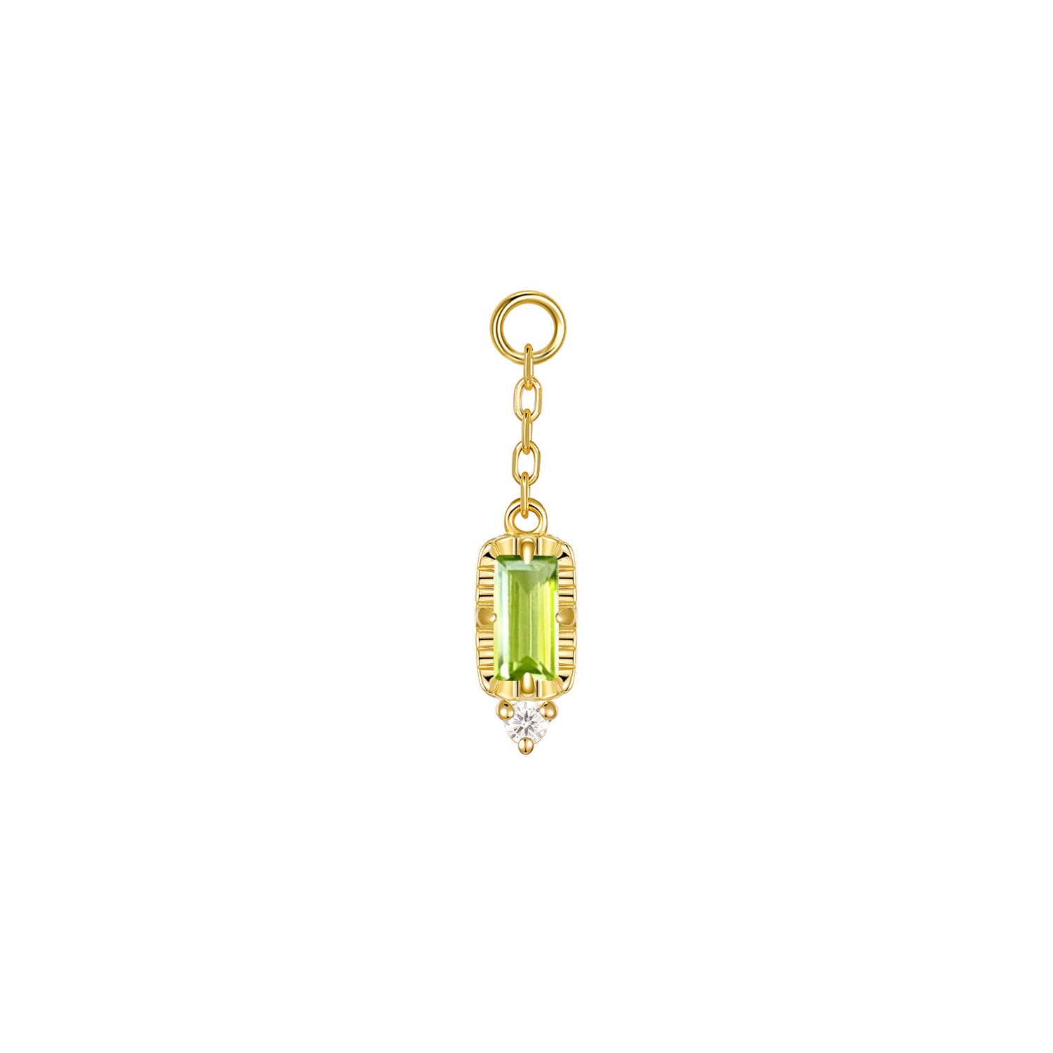 Sylvie on Chain Charm - Faceted Gemstone