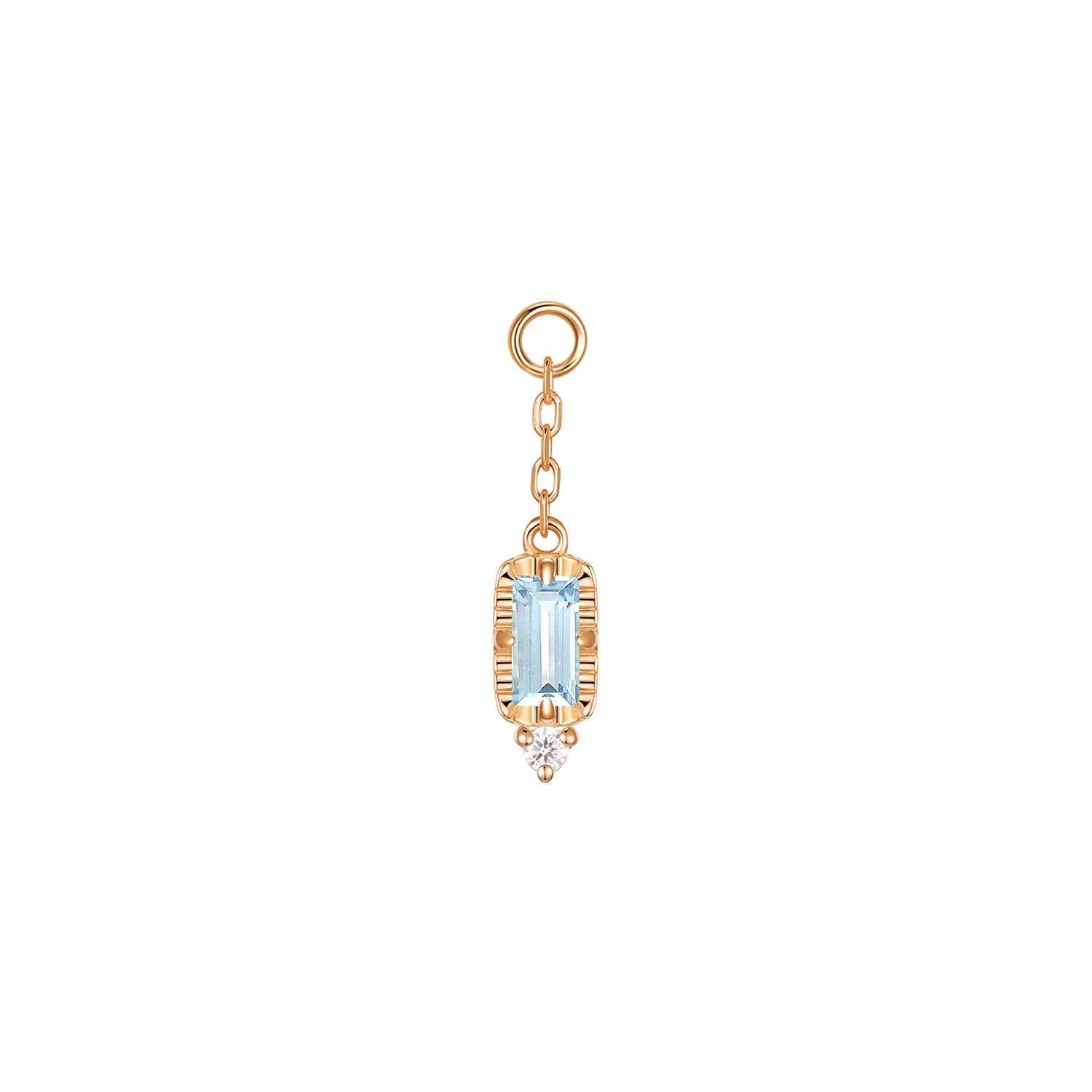Sylvie on Chain Charm - Faceted Gemstone