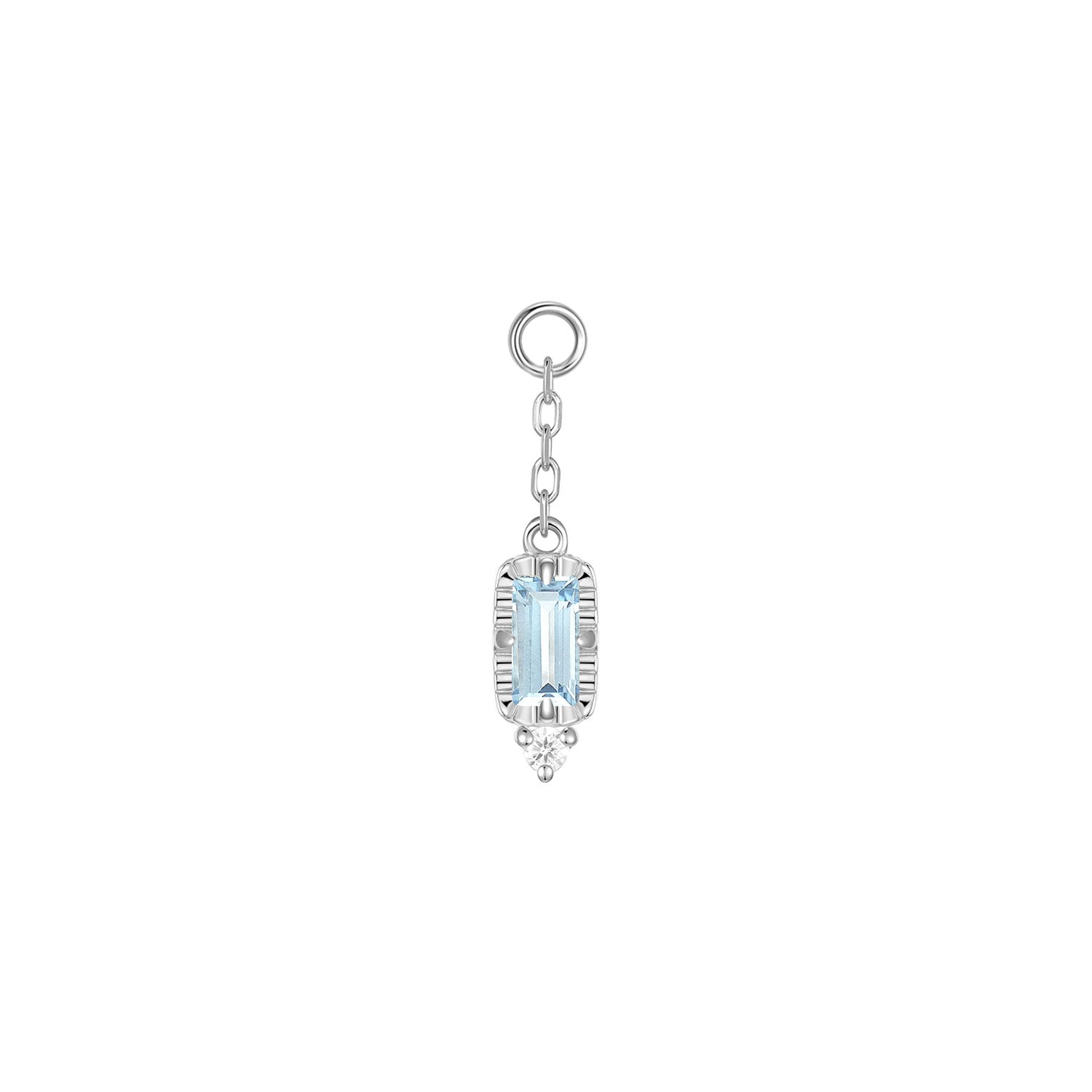 Sylvie on Chain Charm - Faceted Gemstone