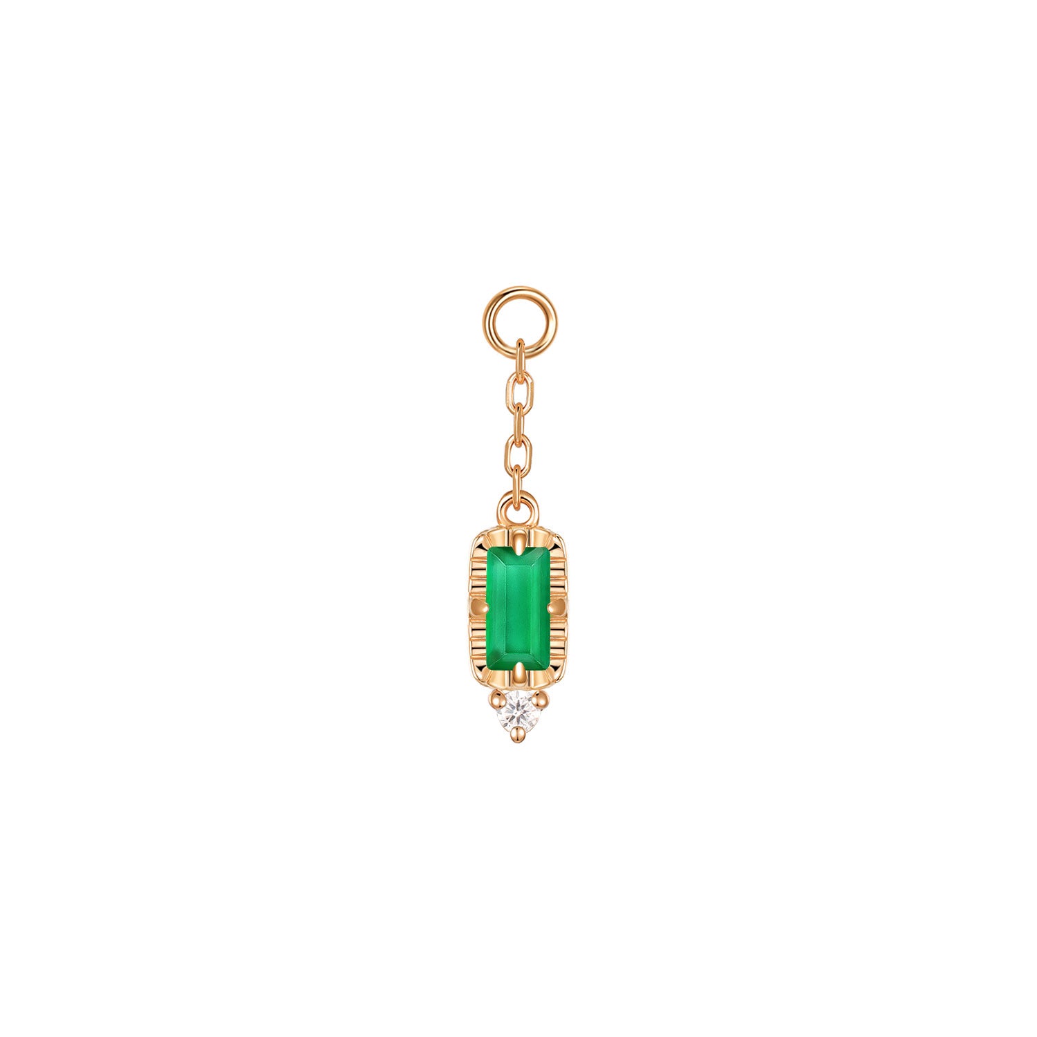 Sylvie on Chain Charm - Faceted Gemstone