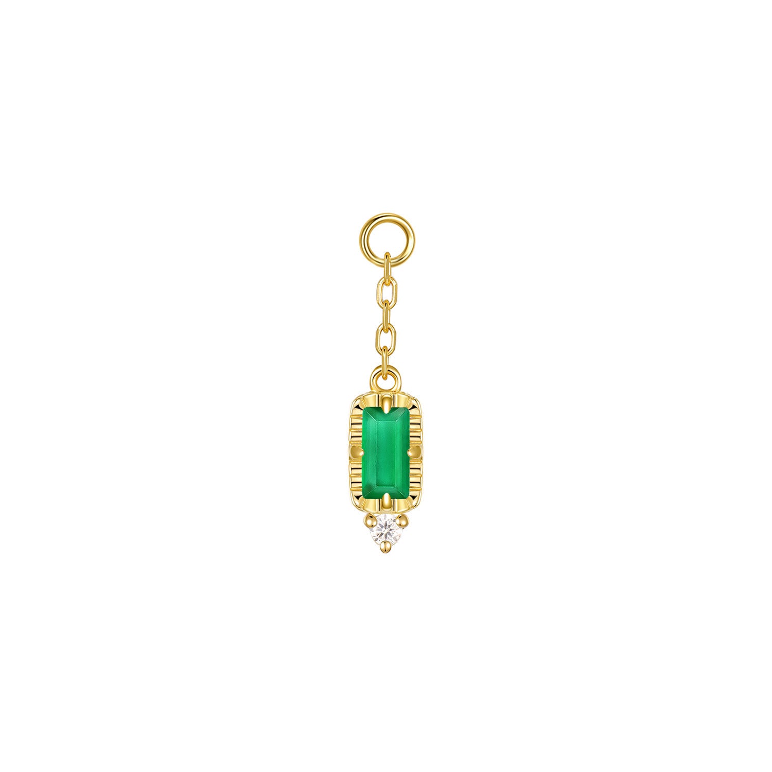 Sylvie on Chain Charm - Faceted Gemstone