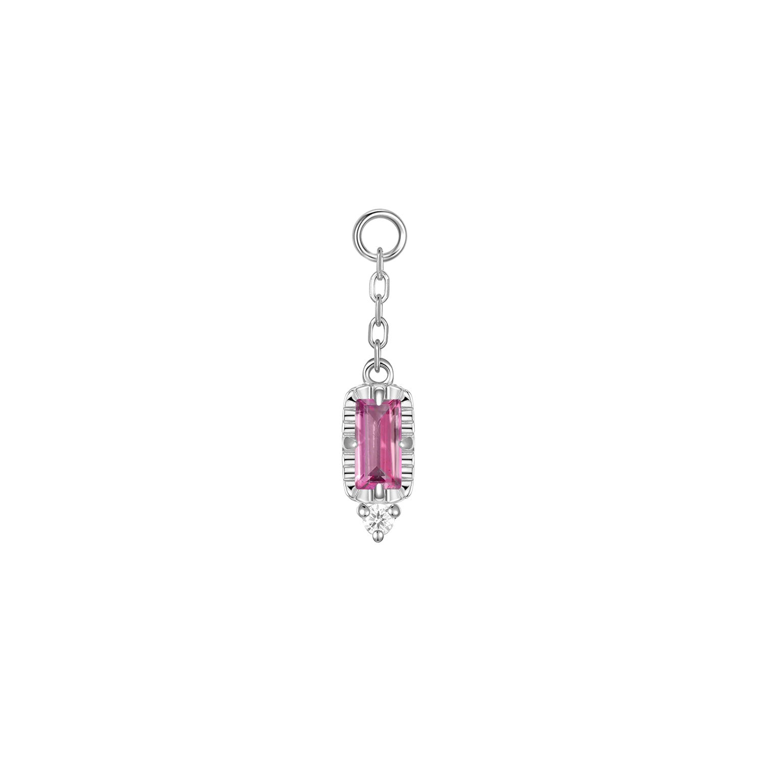 Sylvie on Chain Charm - Faceted Gemstone