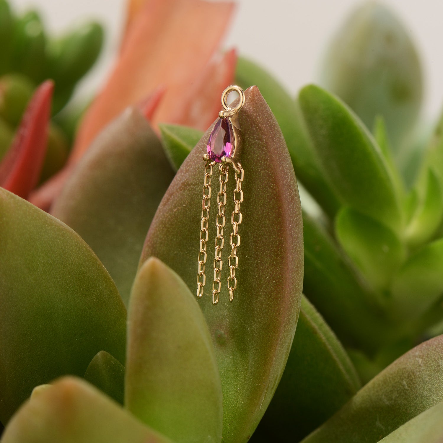 Veronika Mini Charm - Colored Gemstone